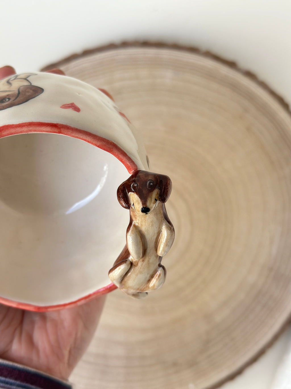Dachshund handmade cup