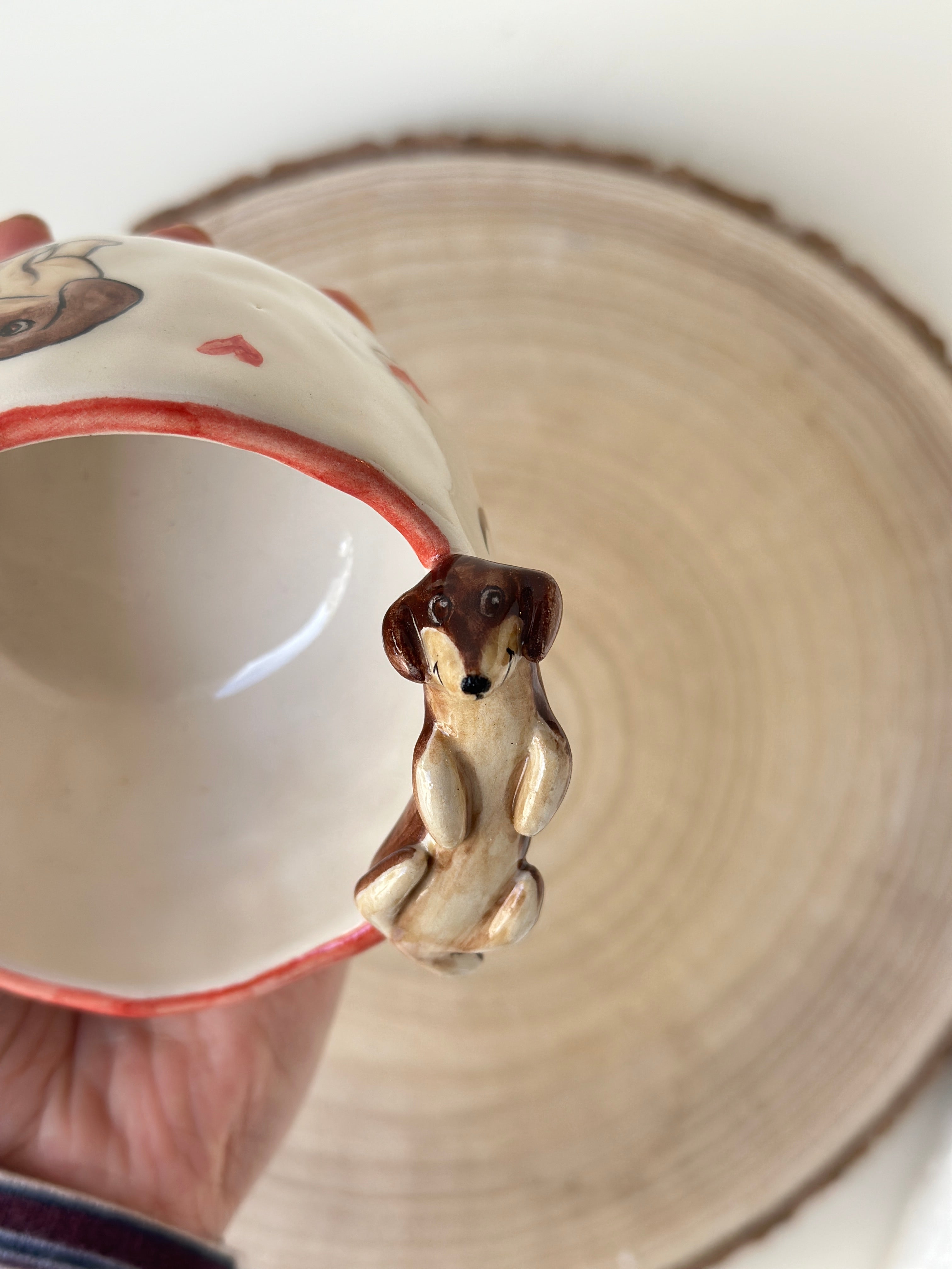 Dachshund handmade cup