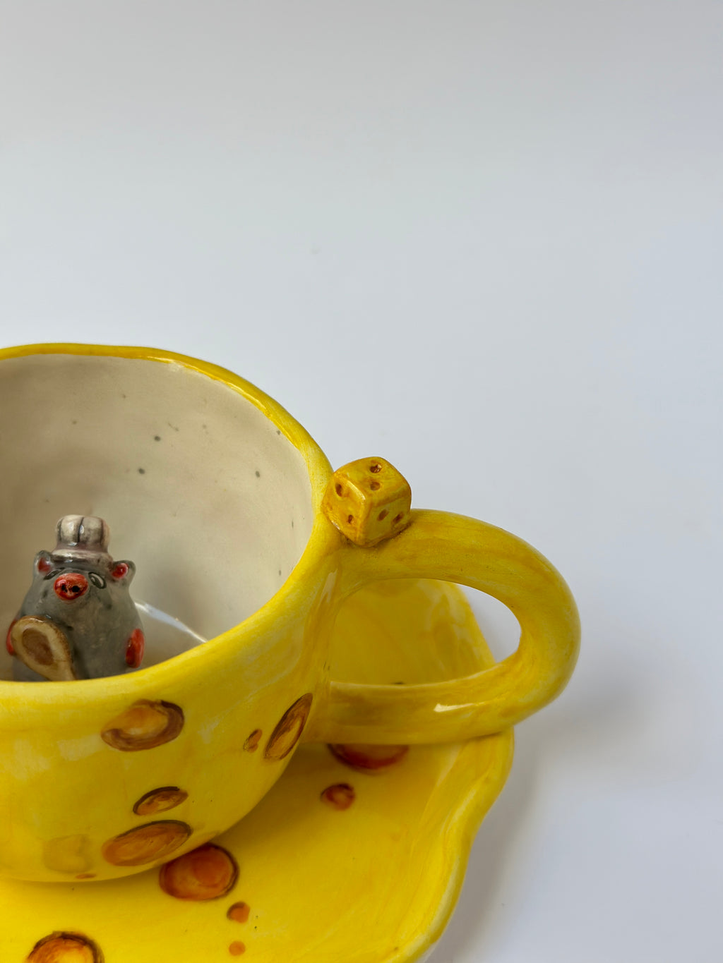 Ratatouille handmade mug and plates