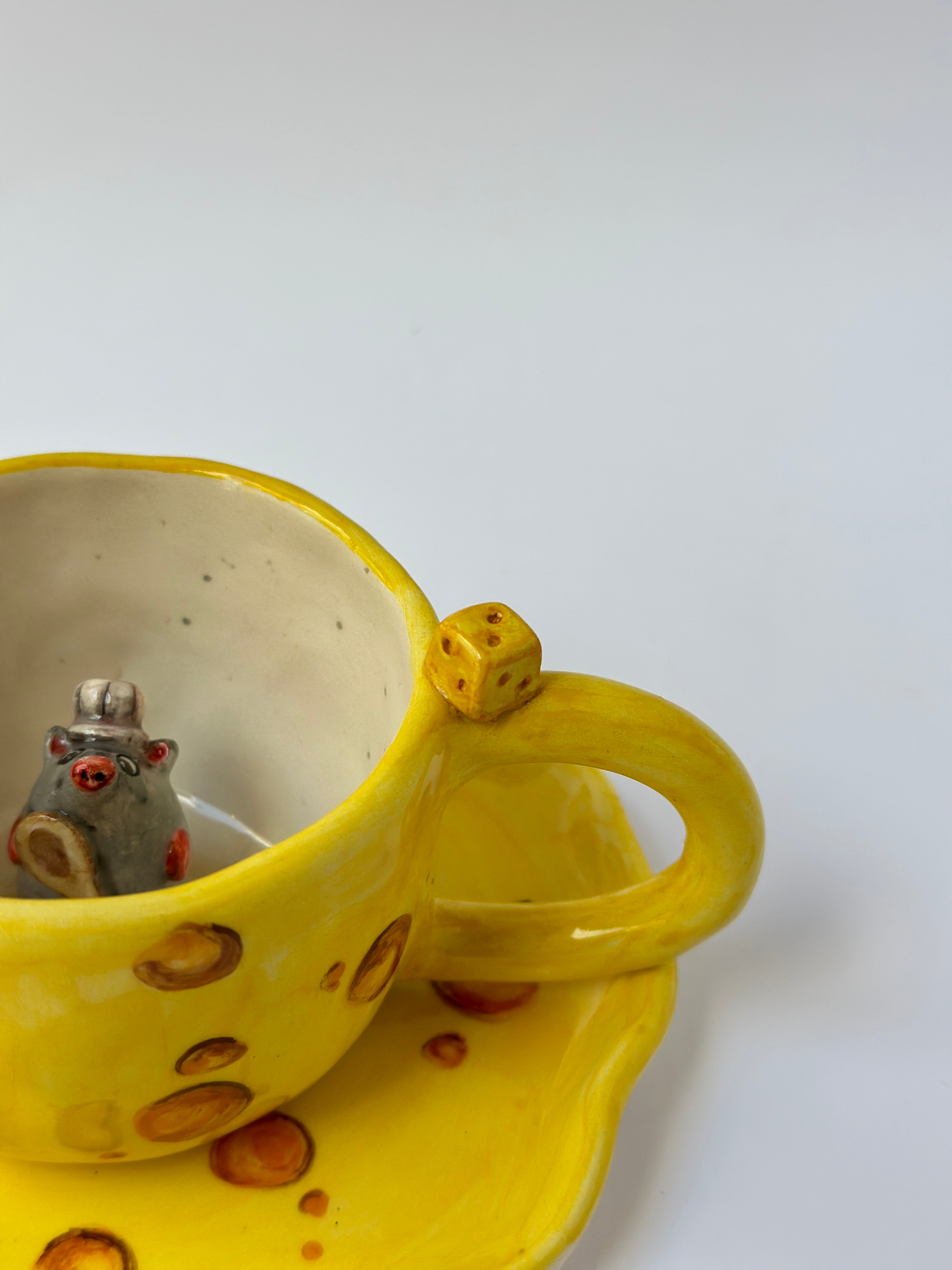 Ratatouille handmade mug and plates