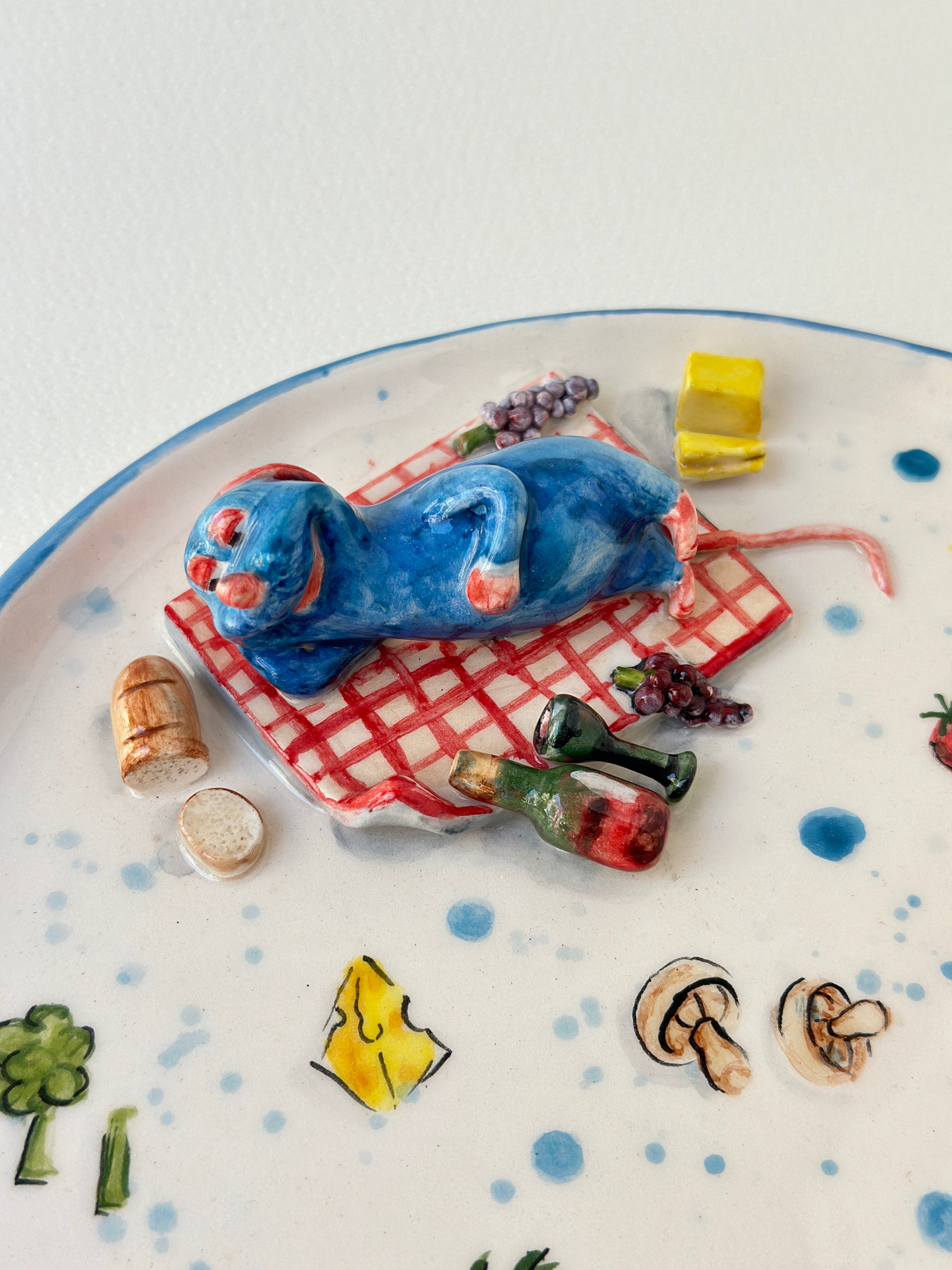 Ratatouille handmade plate