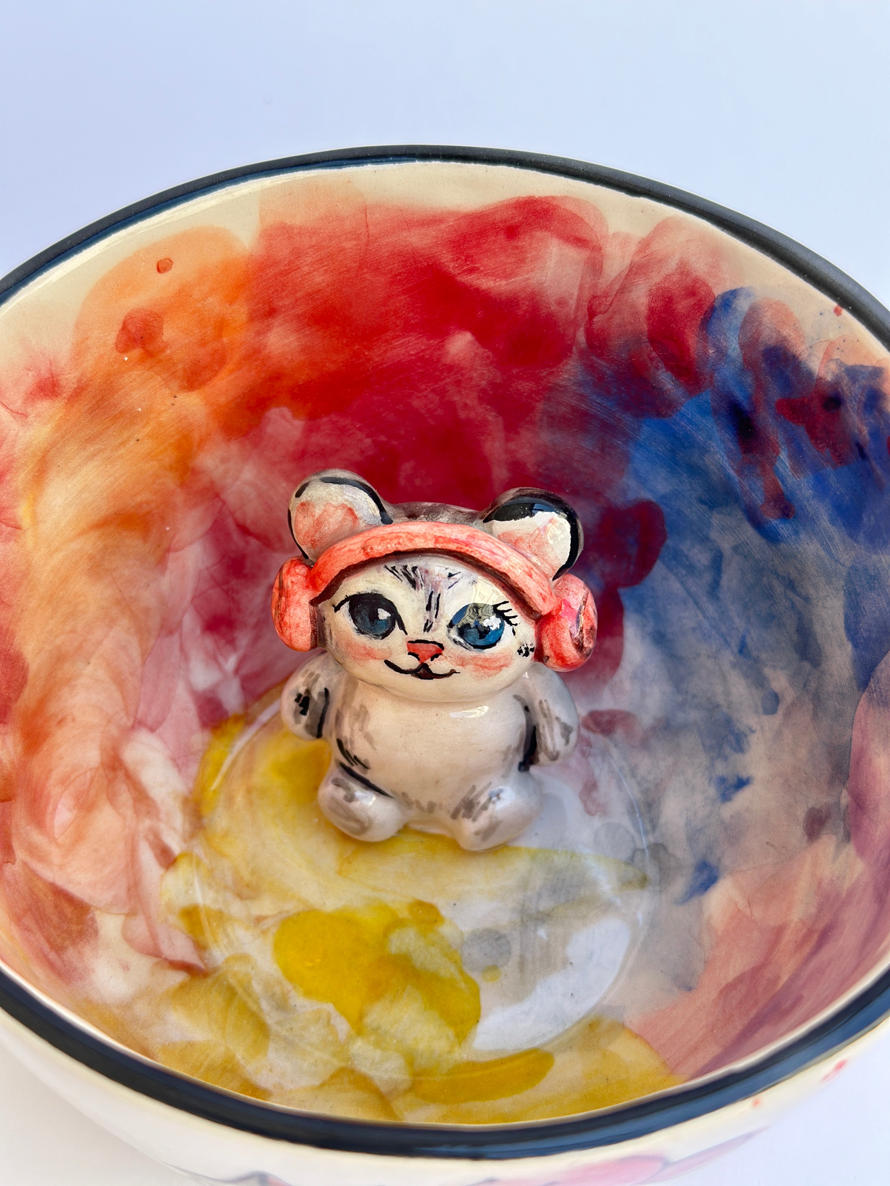 Cat handmade mug