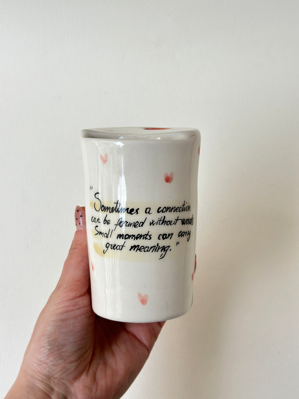Lady and the Tramp handmade takeaway mug