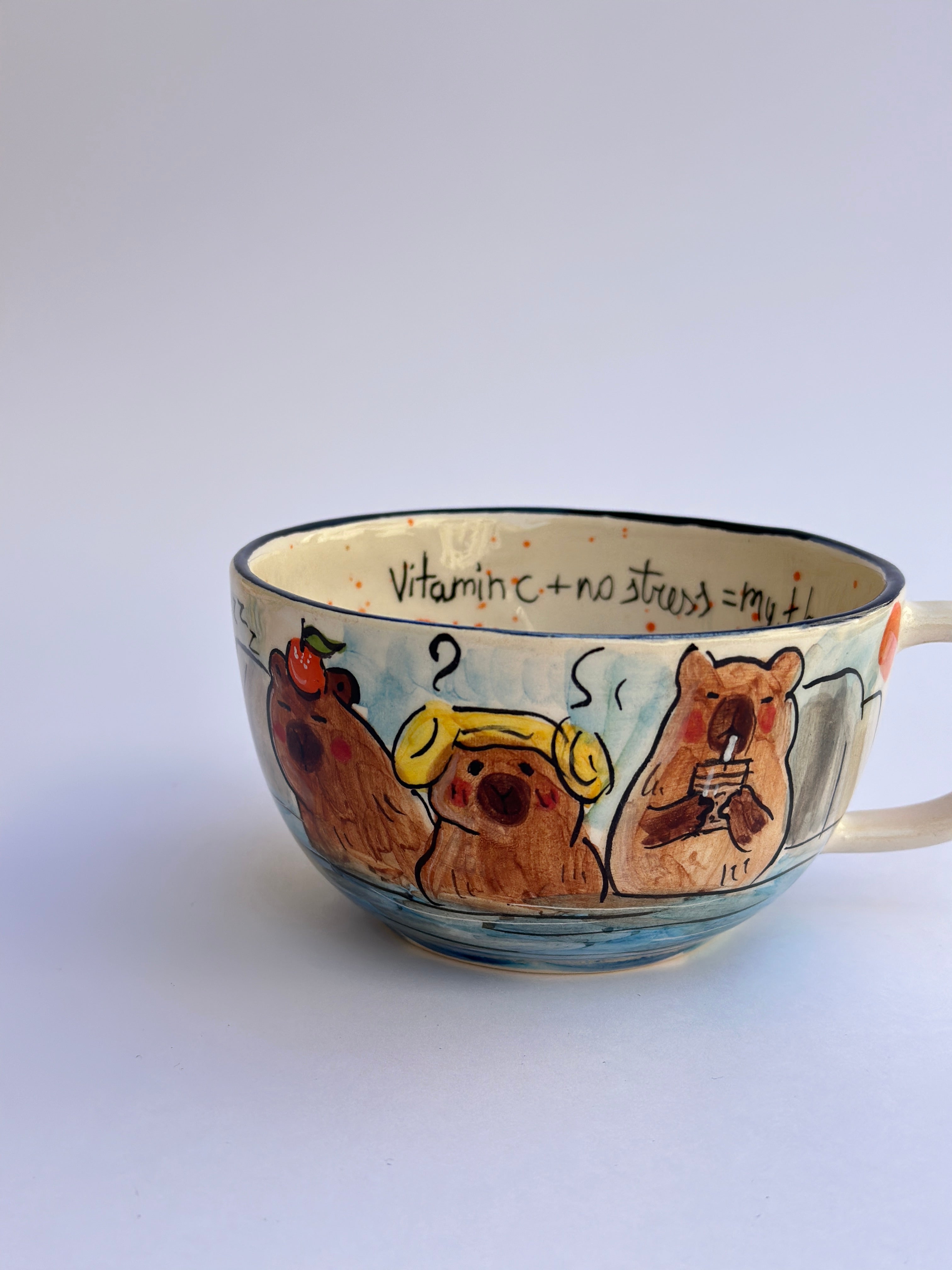 Capybara handmade mug