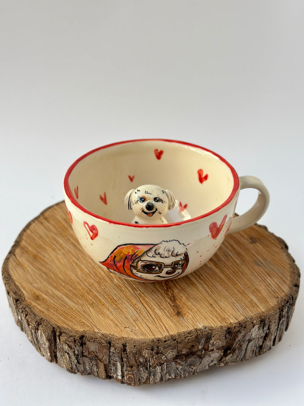 Dog handmade mug