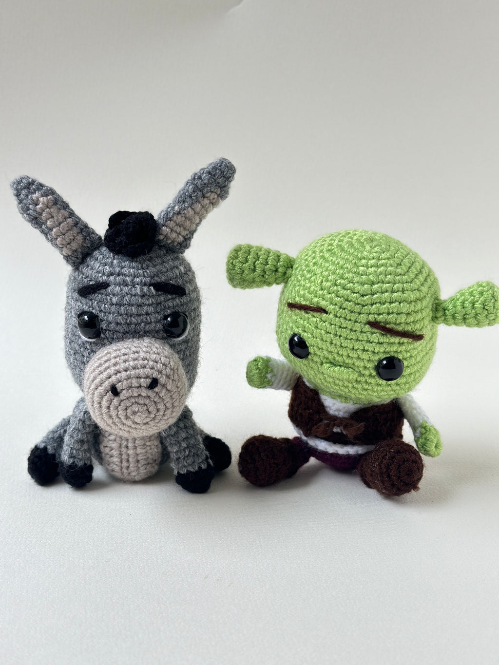 Shrek and Donkey handmade mugs and toys