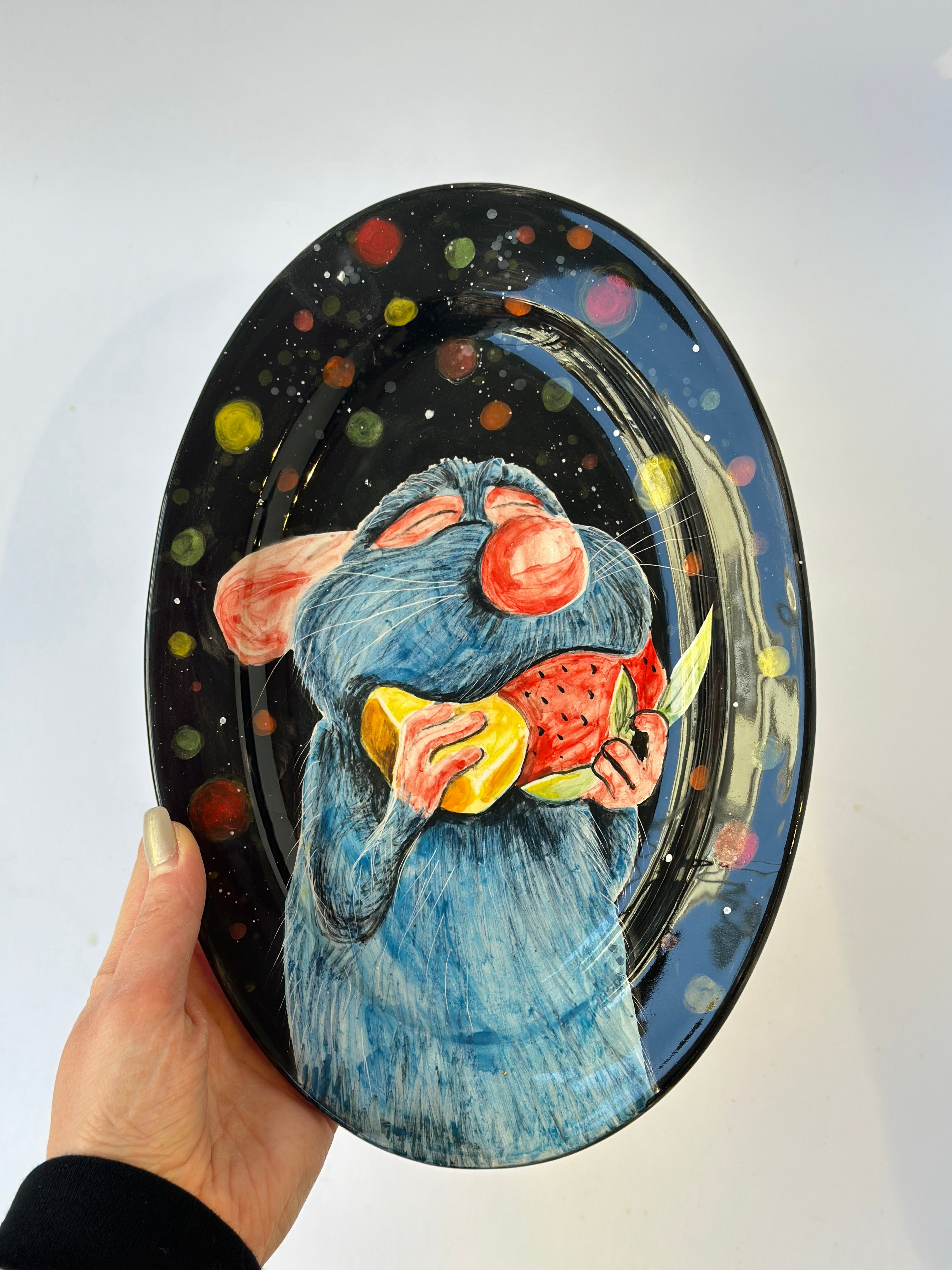 Ratatouille handmade plate (28x19)