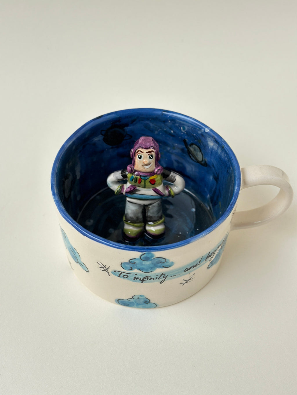 Toy Store “Buzz” handmade mug