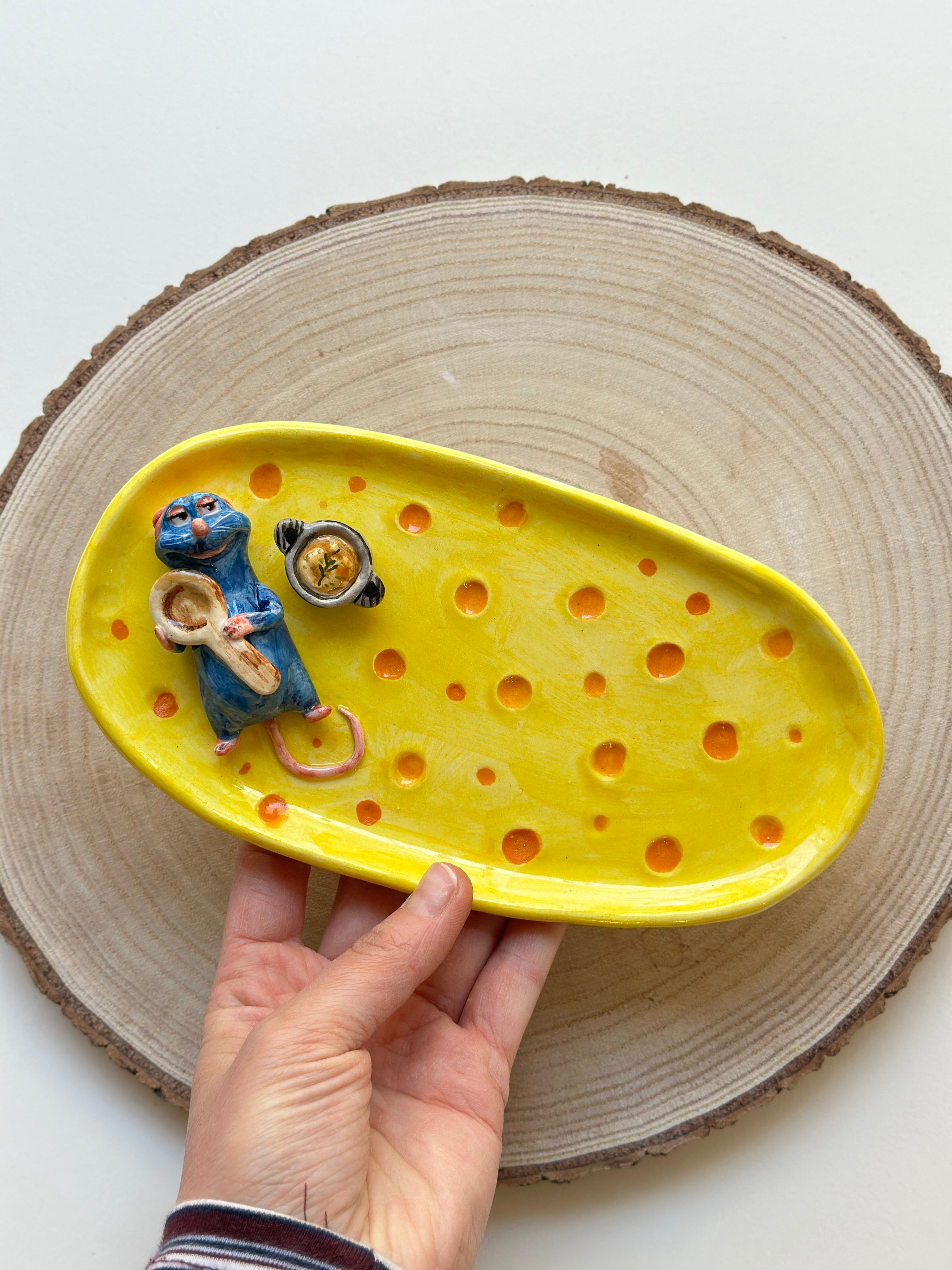 Ratatouille handmade plate (20x11)