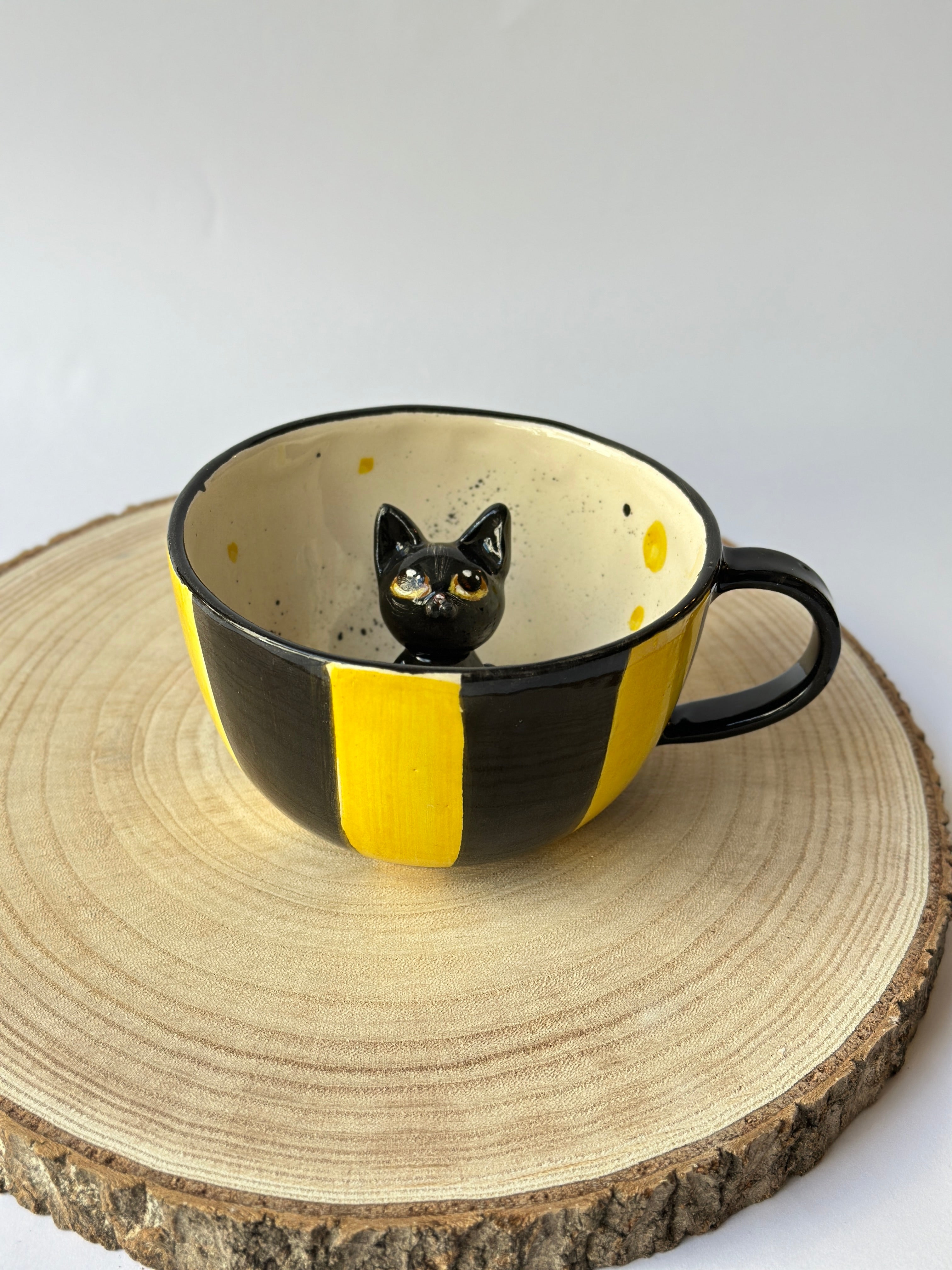 Cat handmade mug