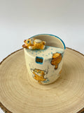 Cat handmade takeaway mug