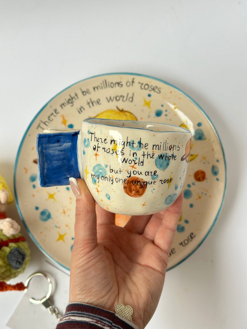 Little Prince Special gift box ( plate, mug,two pieces keychain)