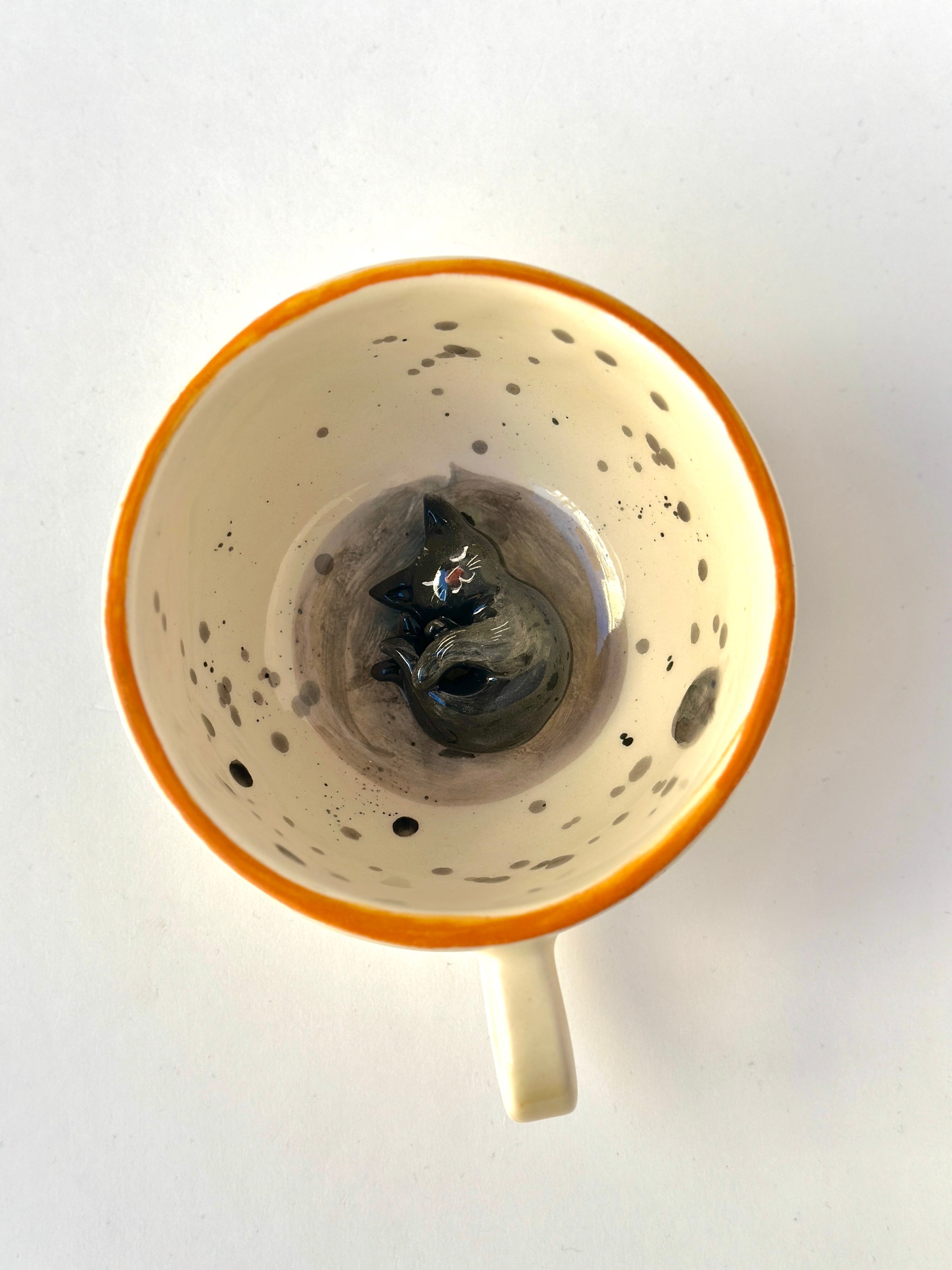 Cat handmade mug😍