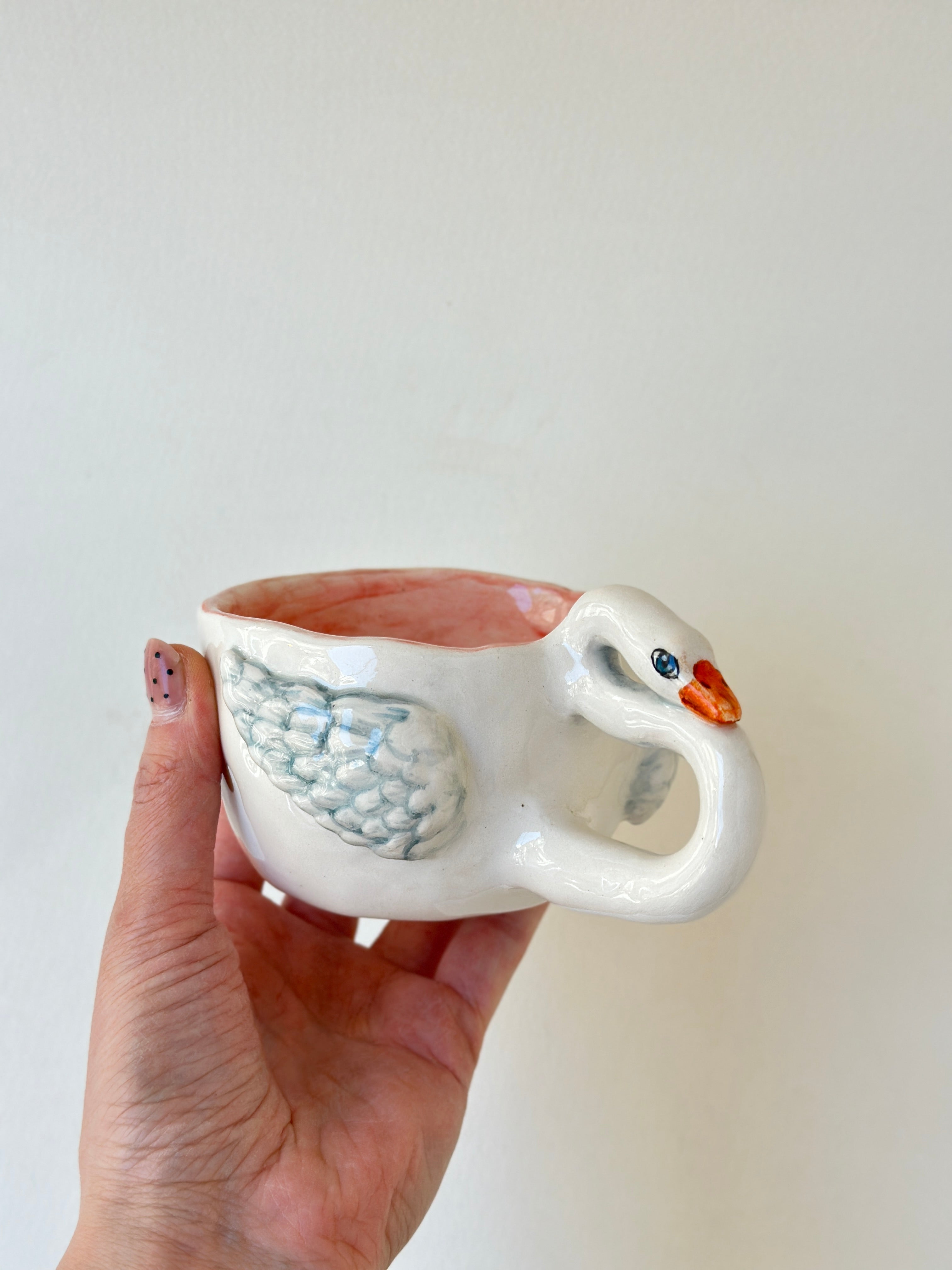 Swan handmade cup