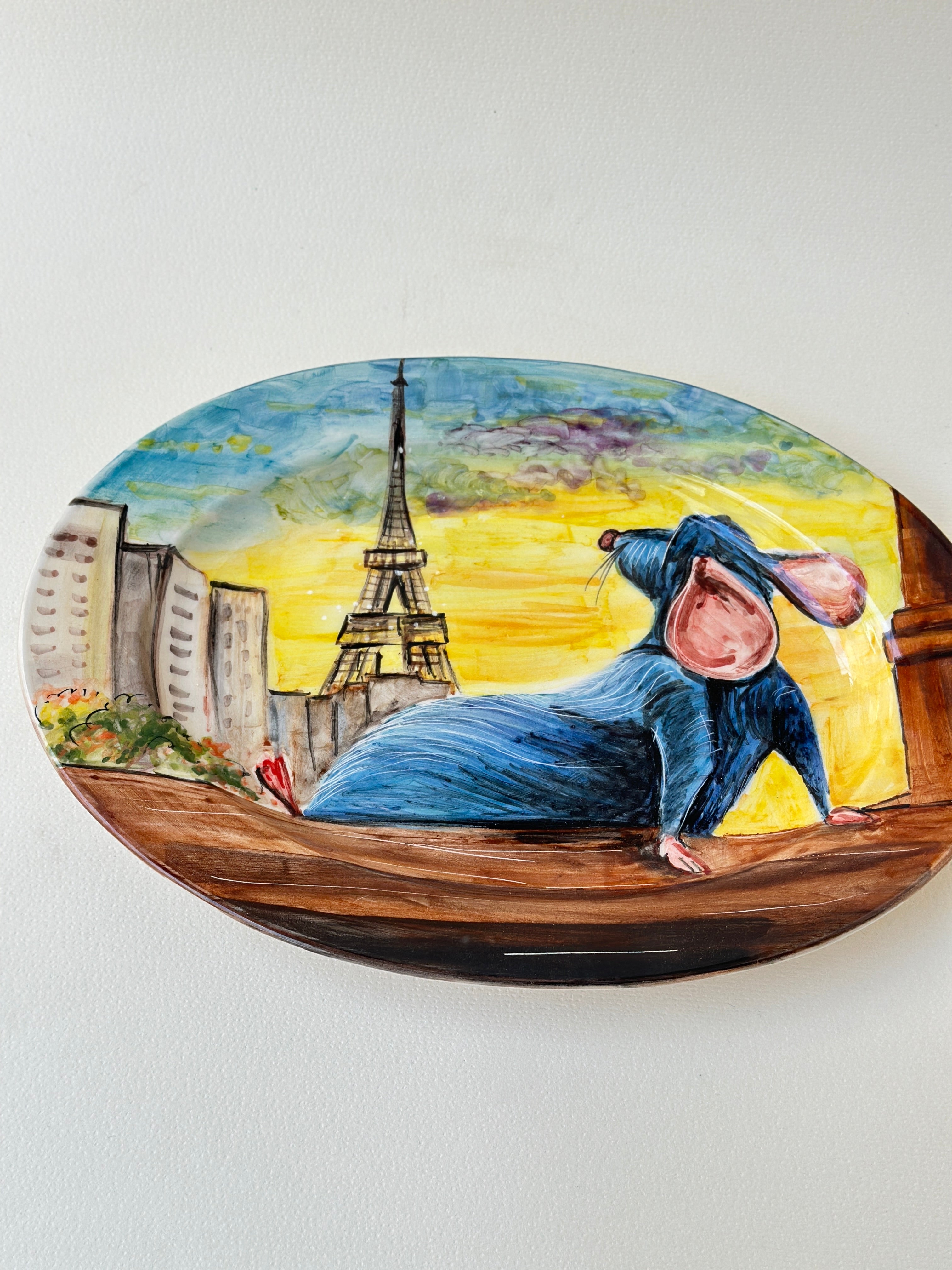 Little Chef handmade big plate  (28x18)