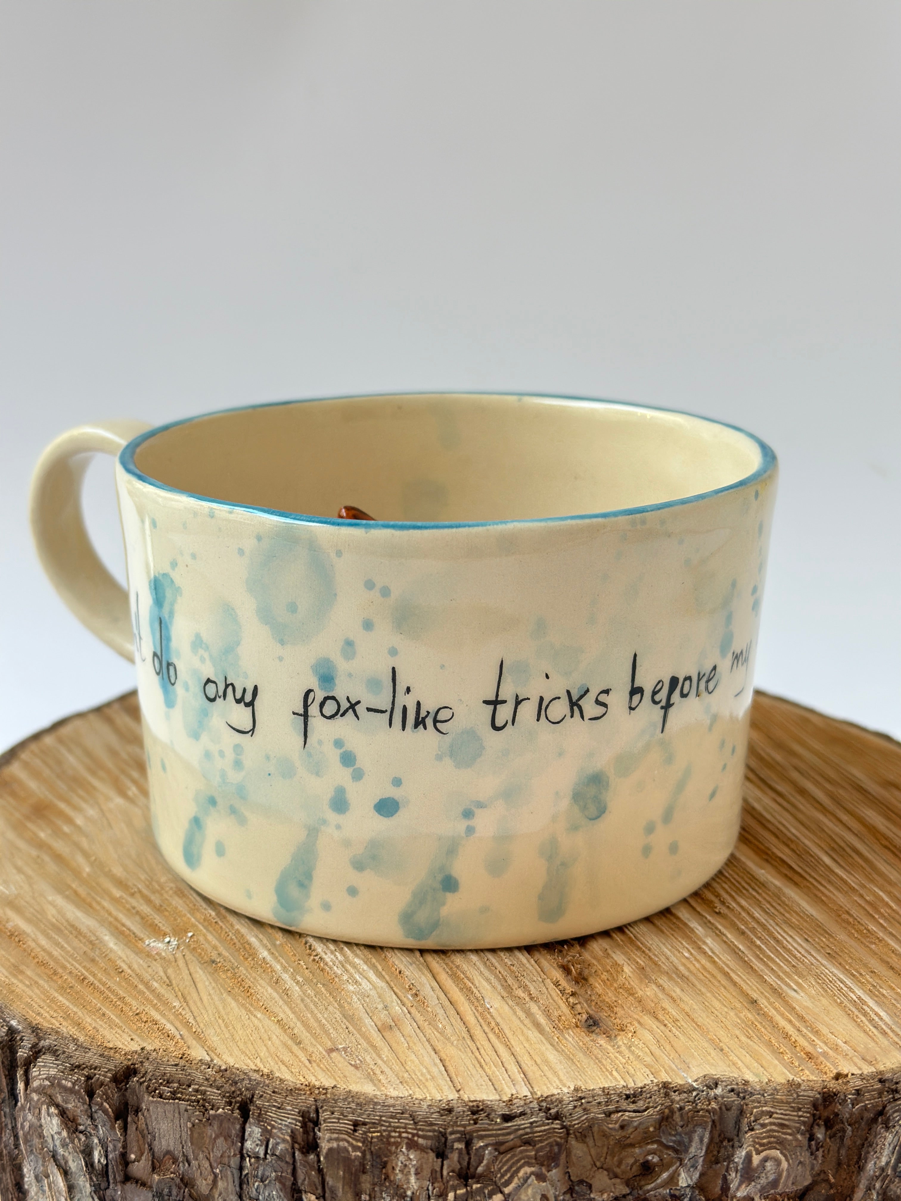 Fox handmade mug