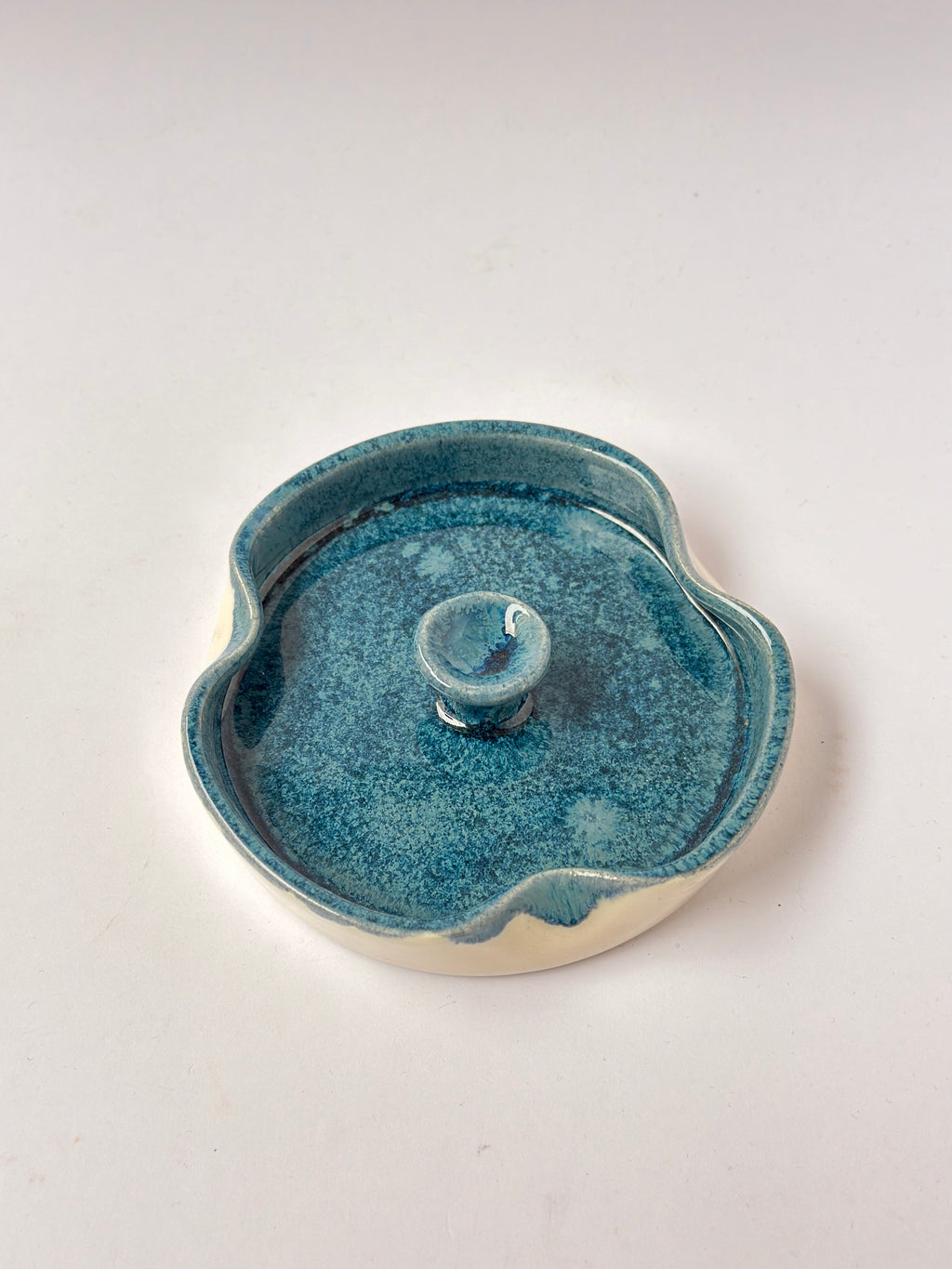 Aesthetic Sea Blue handmade ashtray 🌊