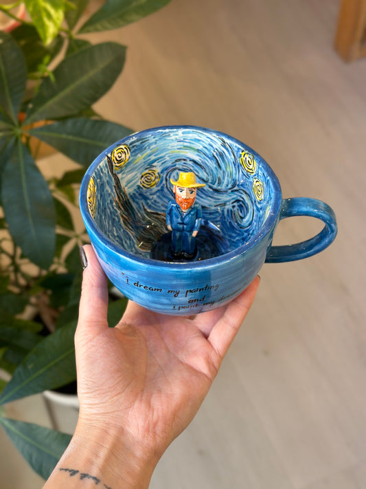 Van Gogh handmade cup🌝