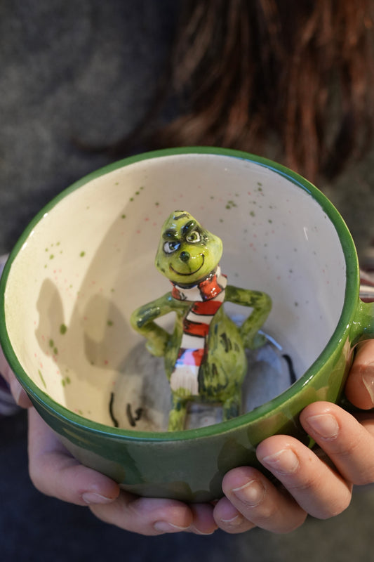 Grinch handmade mug