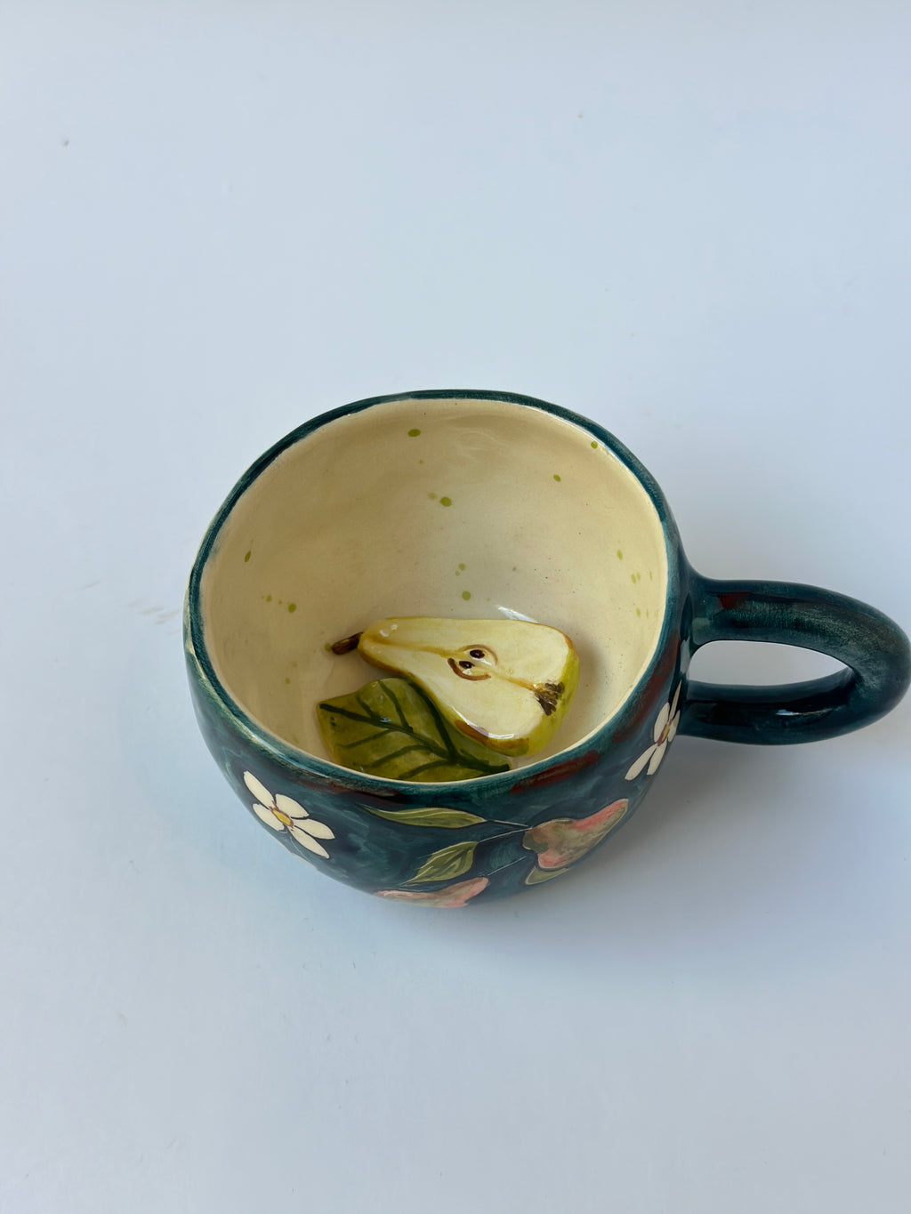 Pear handmade mug