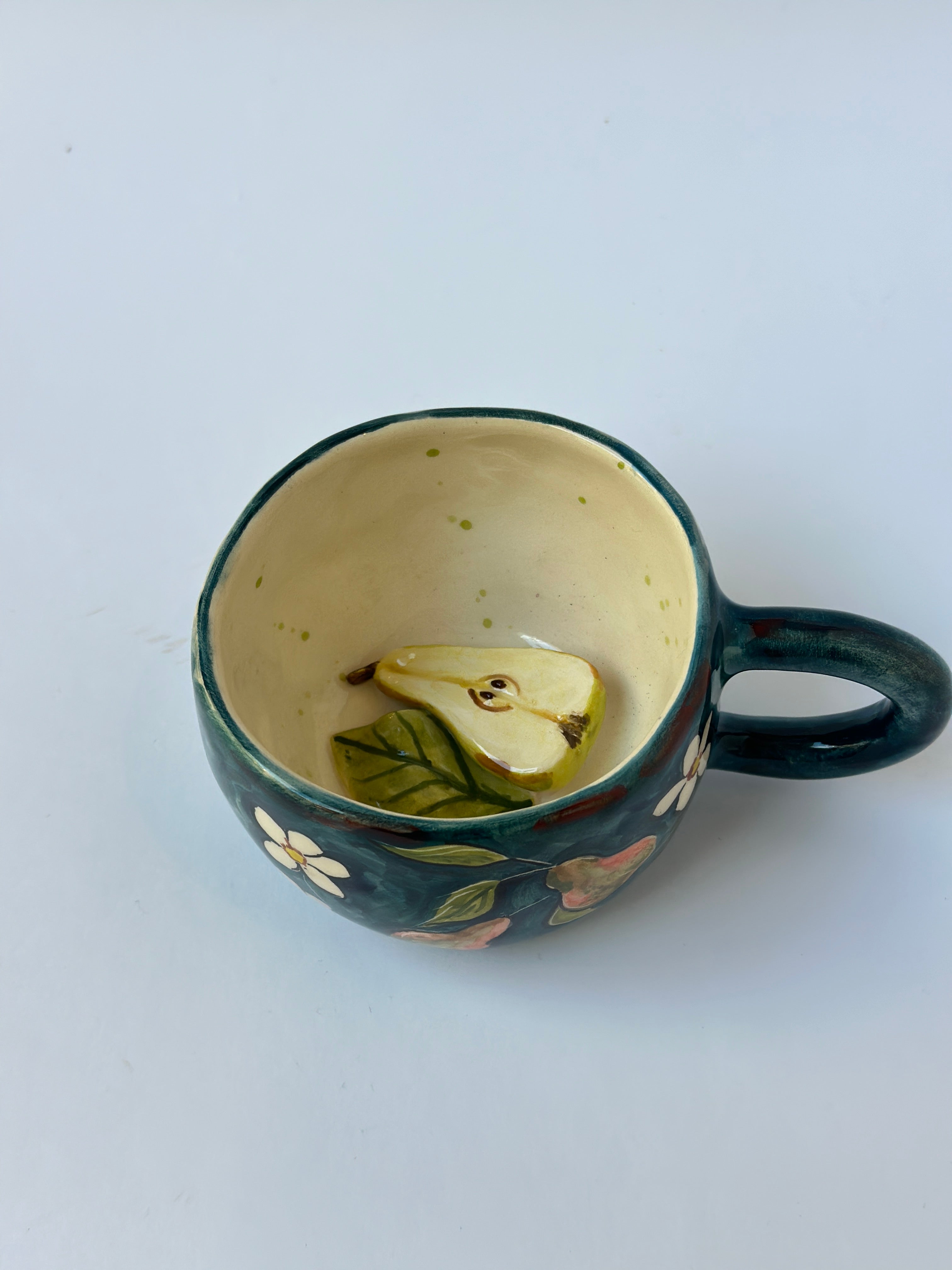 Pear handmade mug