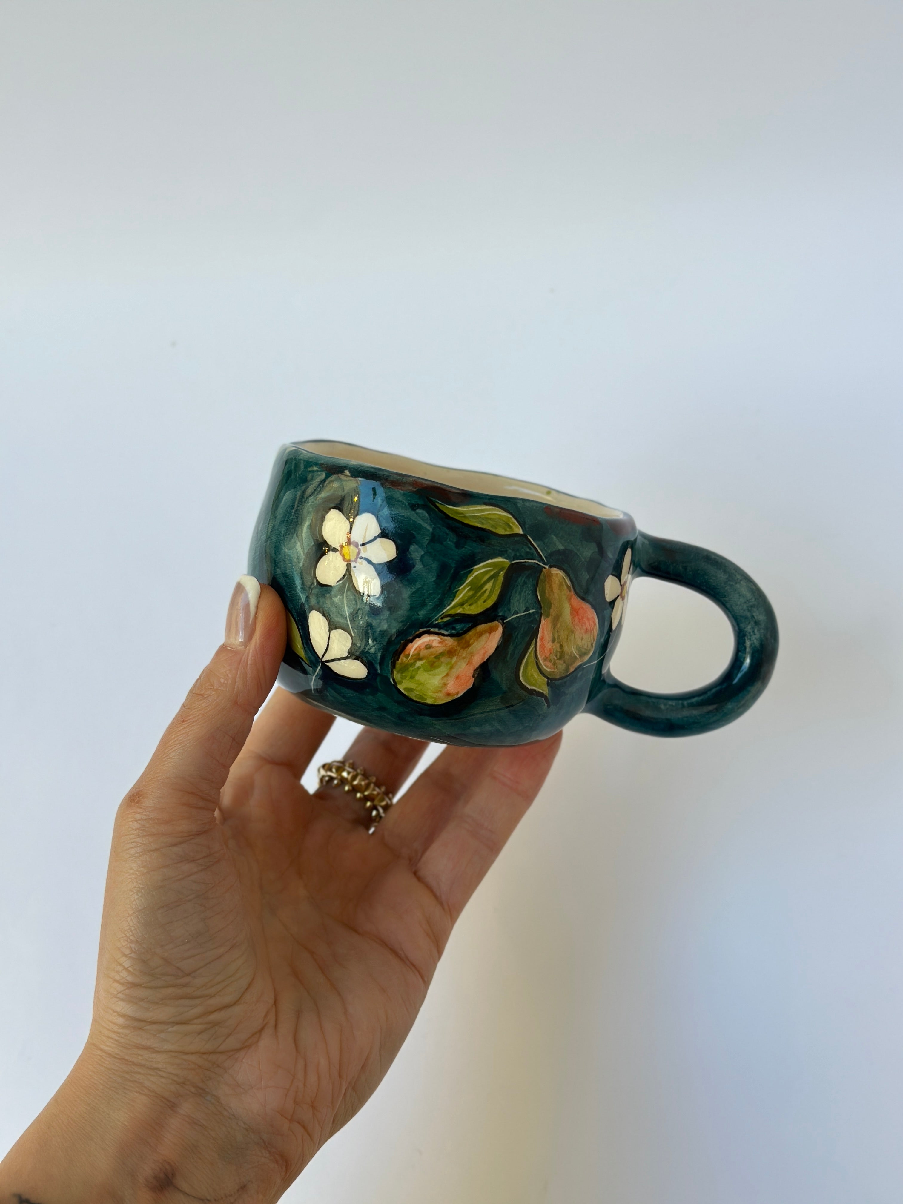 Pear handmade mug