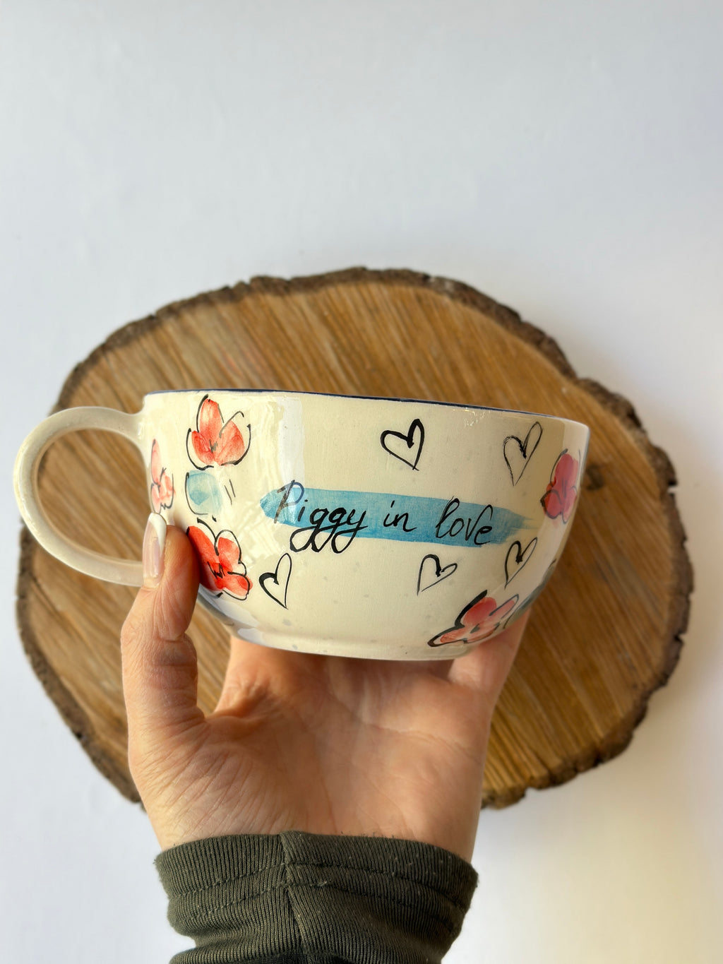 Pig handmade mug