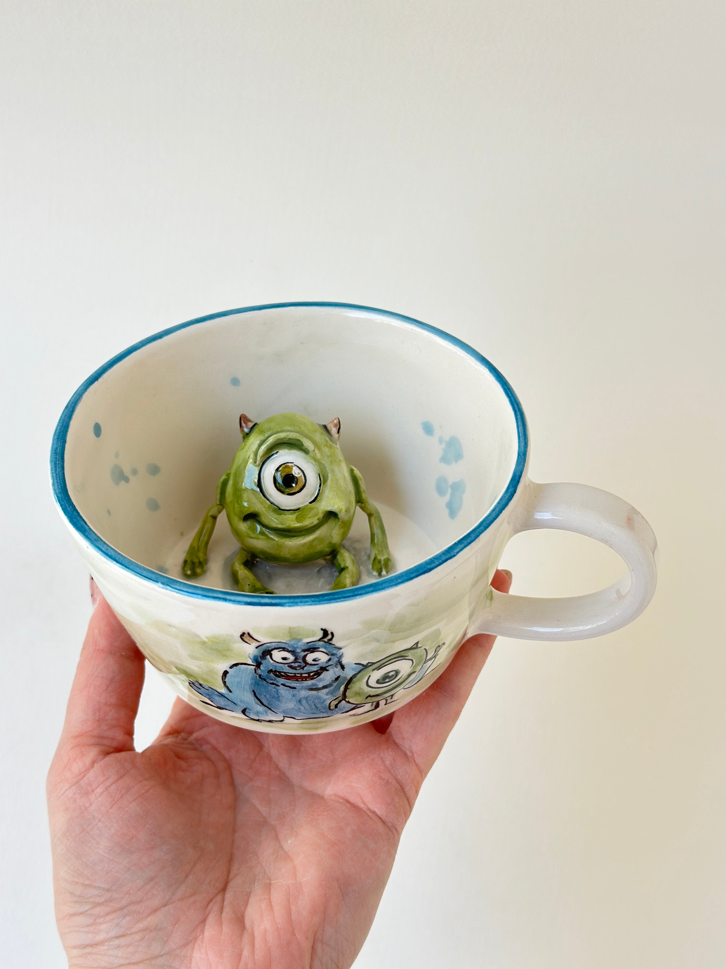 One eye handmade mug
