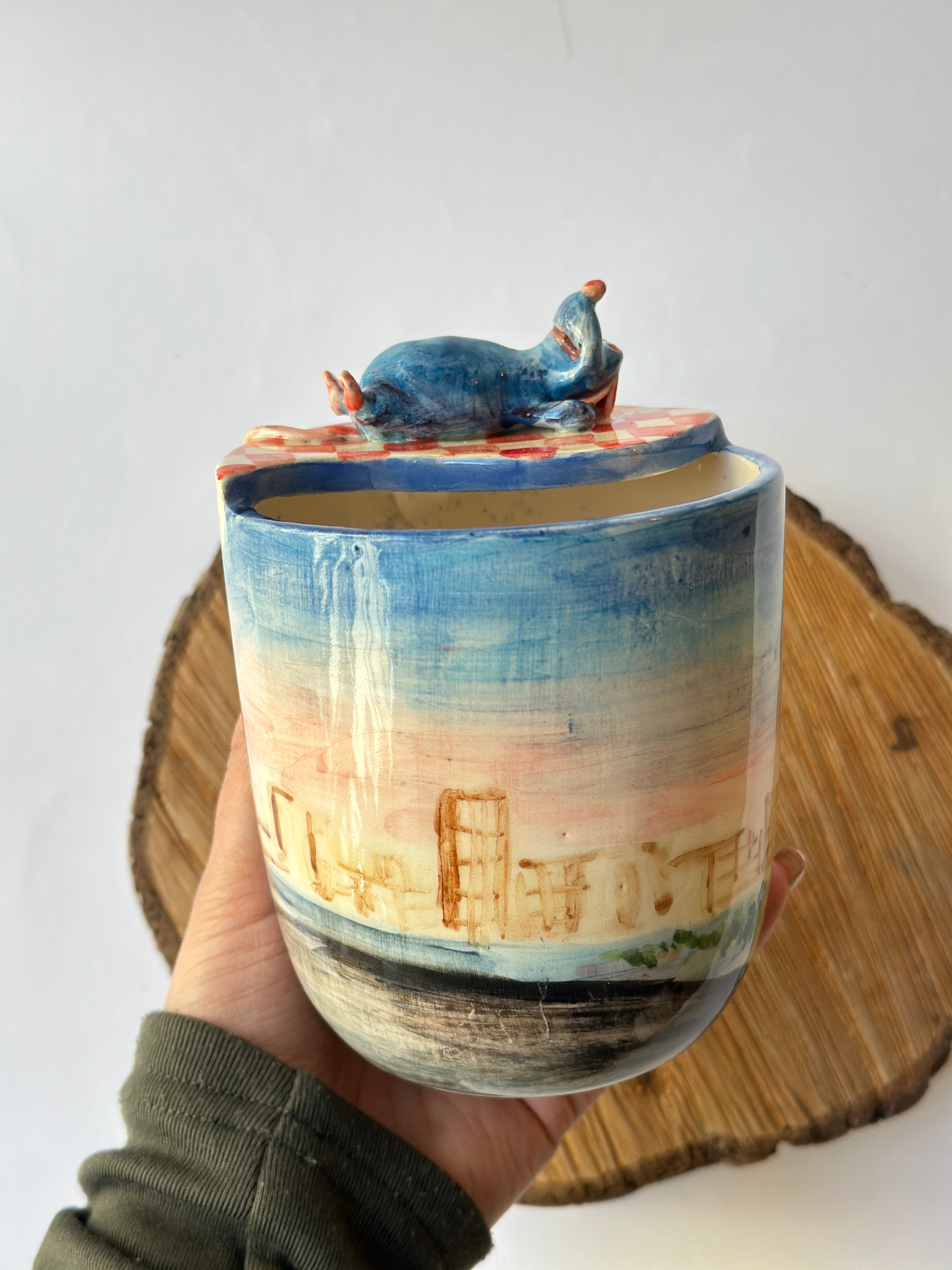 Ratatouille handmade takeaway mug