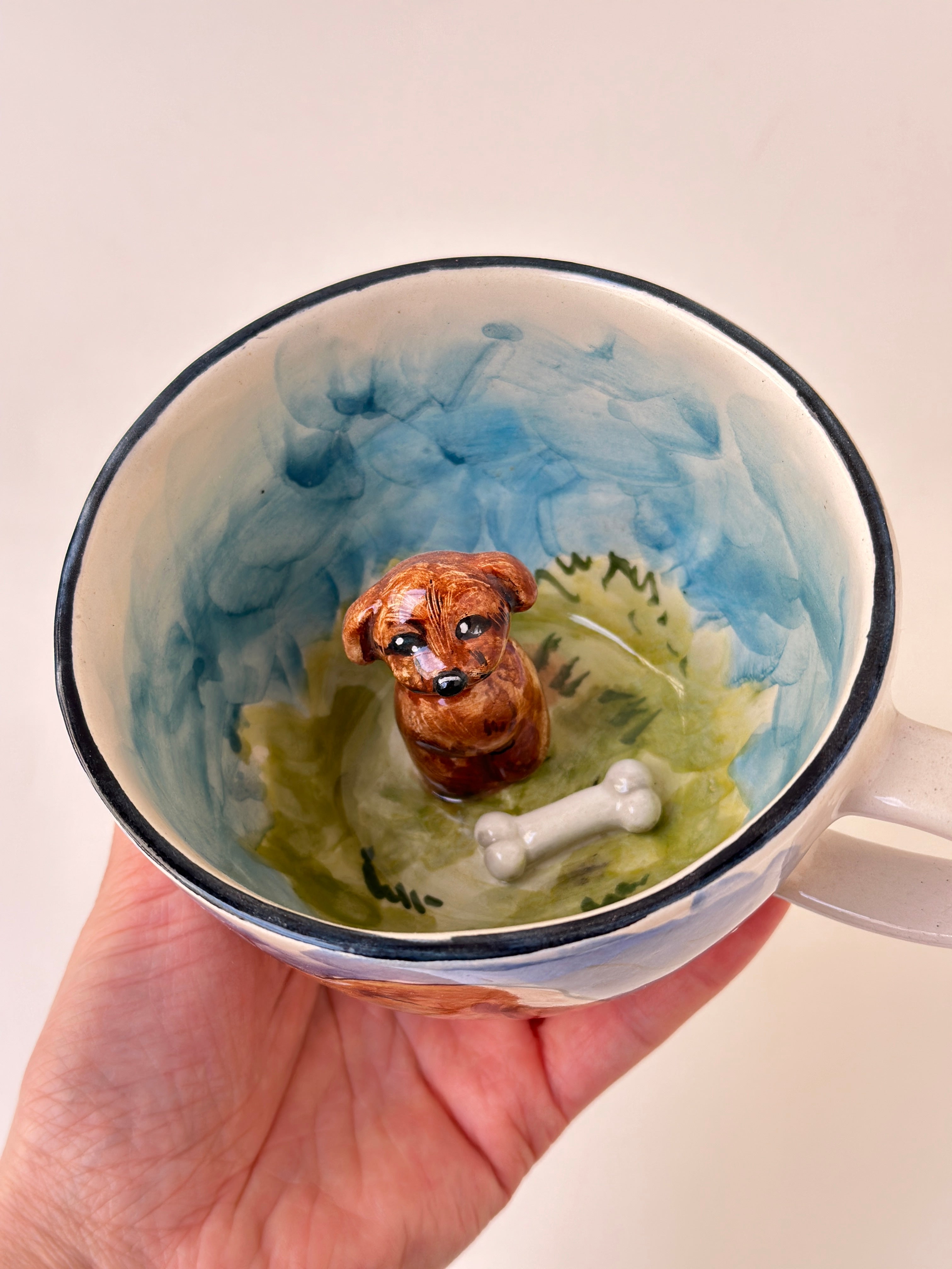 Dog handmade mug