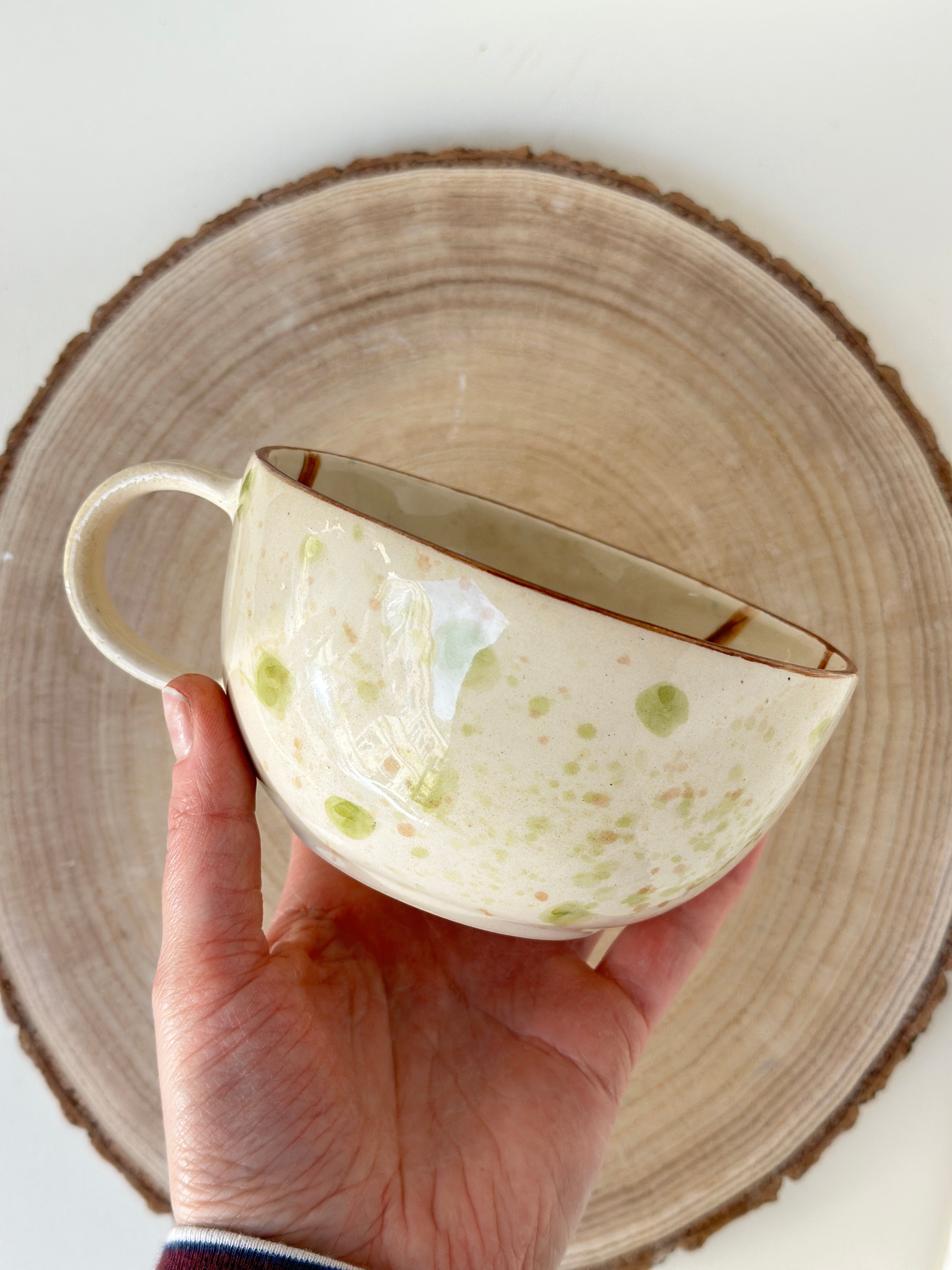 Monkey handmade mug