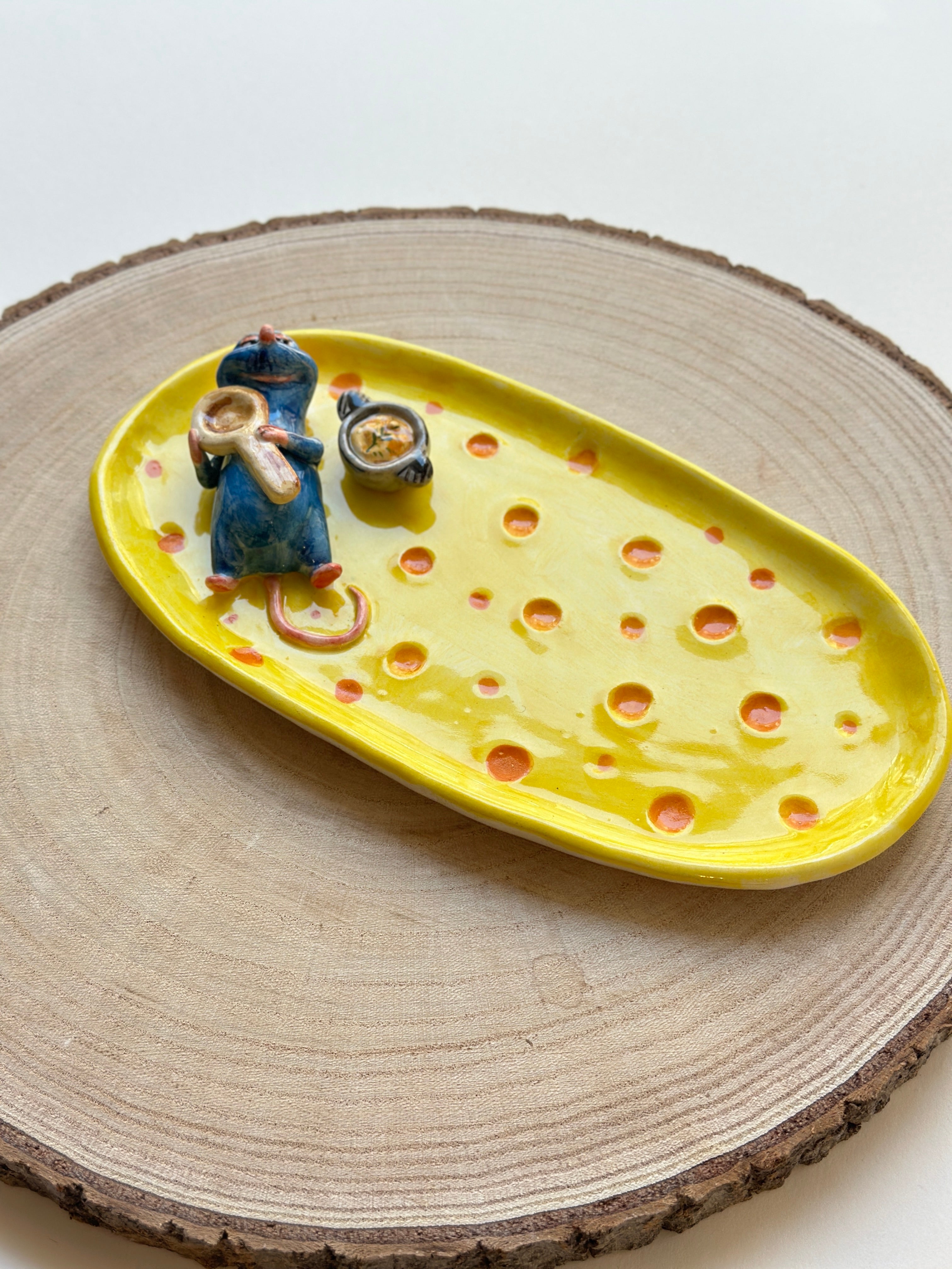Ratatouille handmade plate (20x11)
