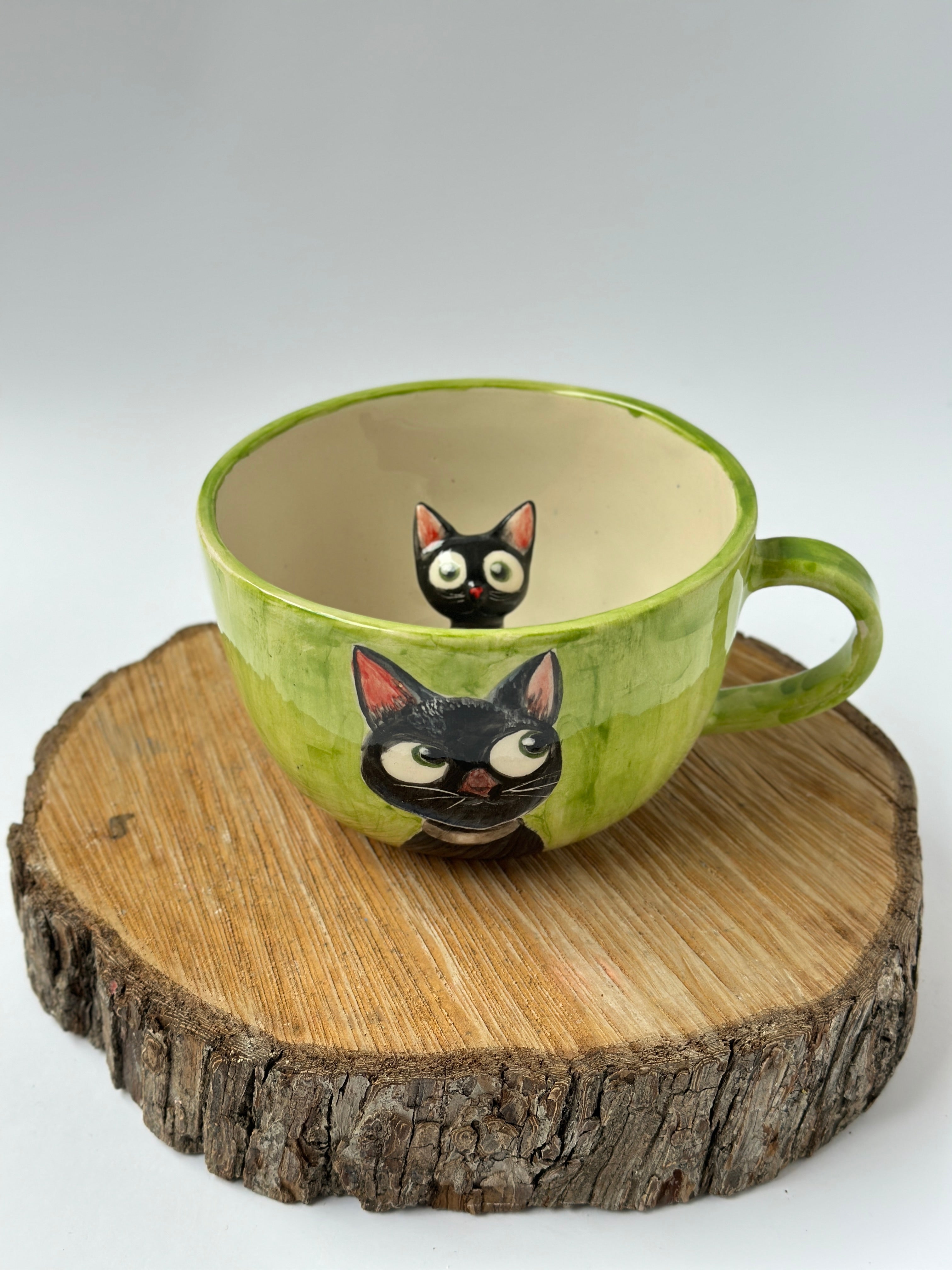 Handmade mug Cat
