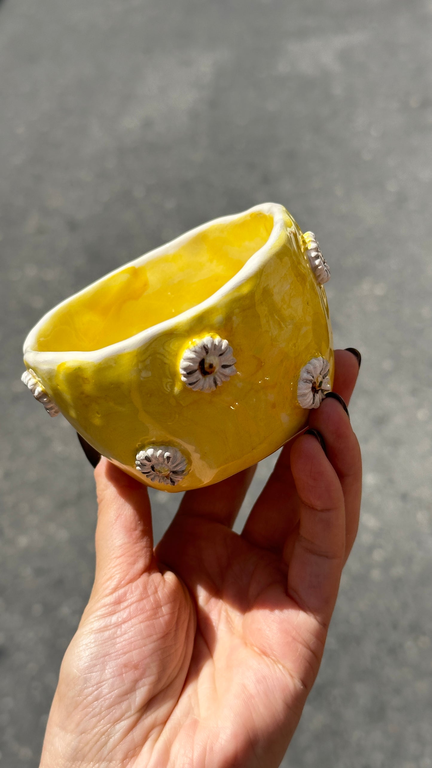 Handmade daisy mug🌼