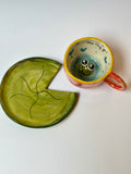 Frog handmade mug