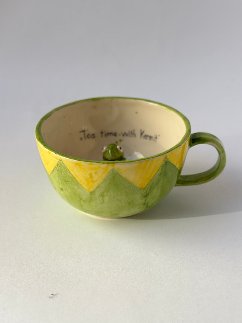 Kermit handmade mug