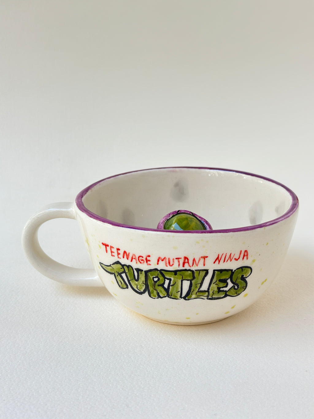 Warrior Turtle handmade mug