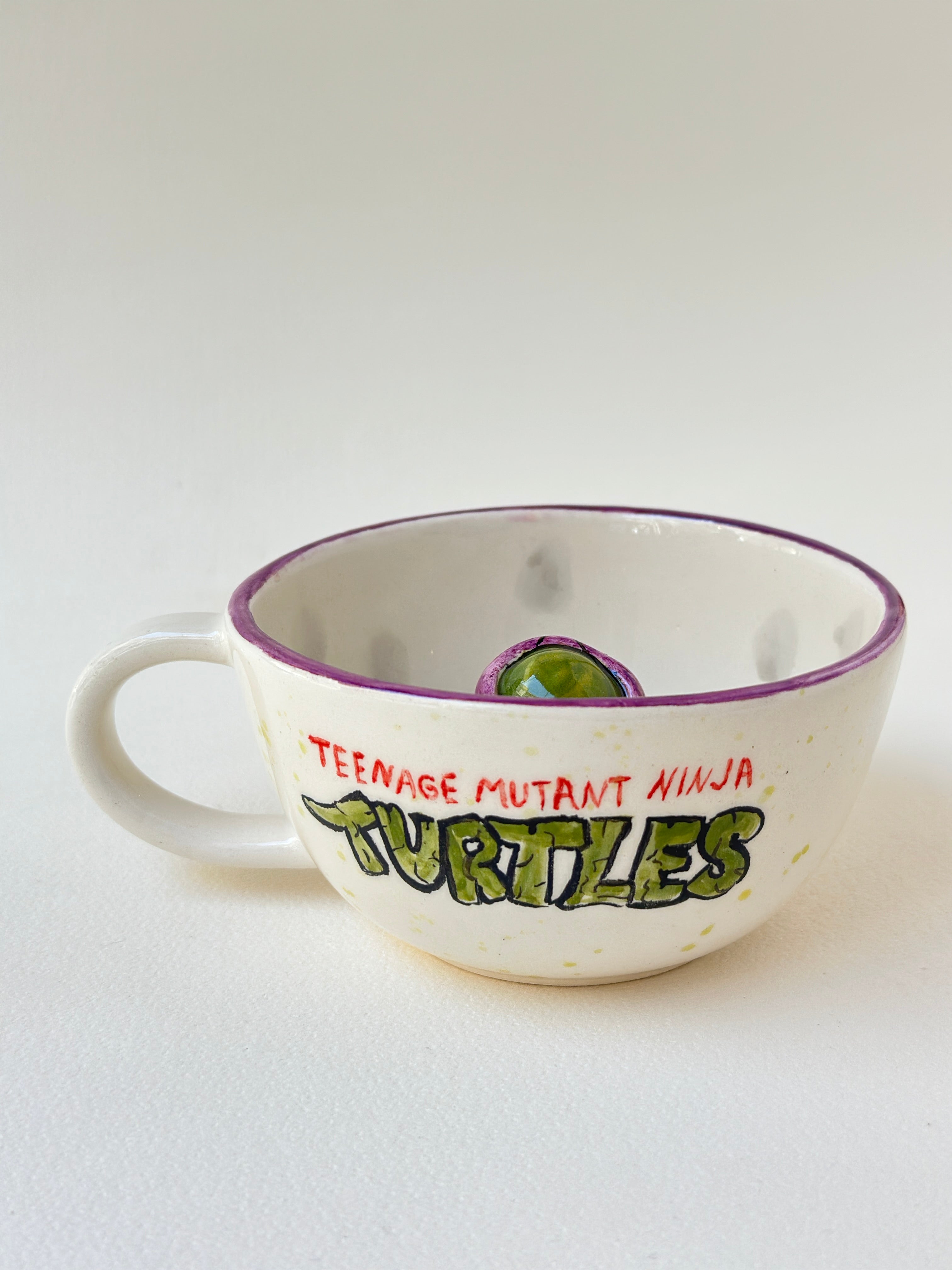 Warrior Turtle handmade mug