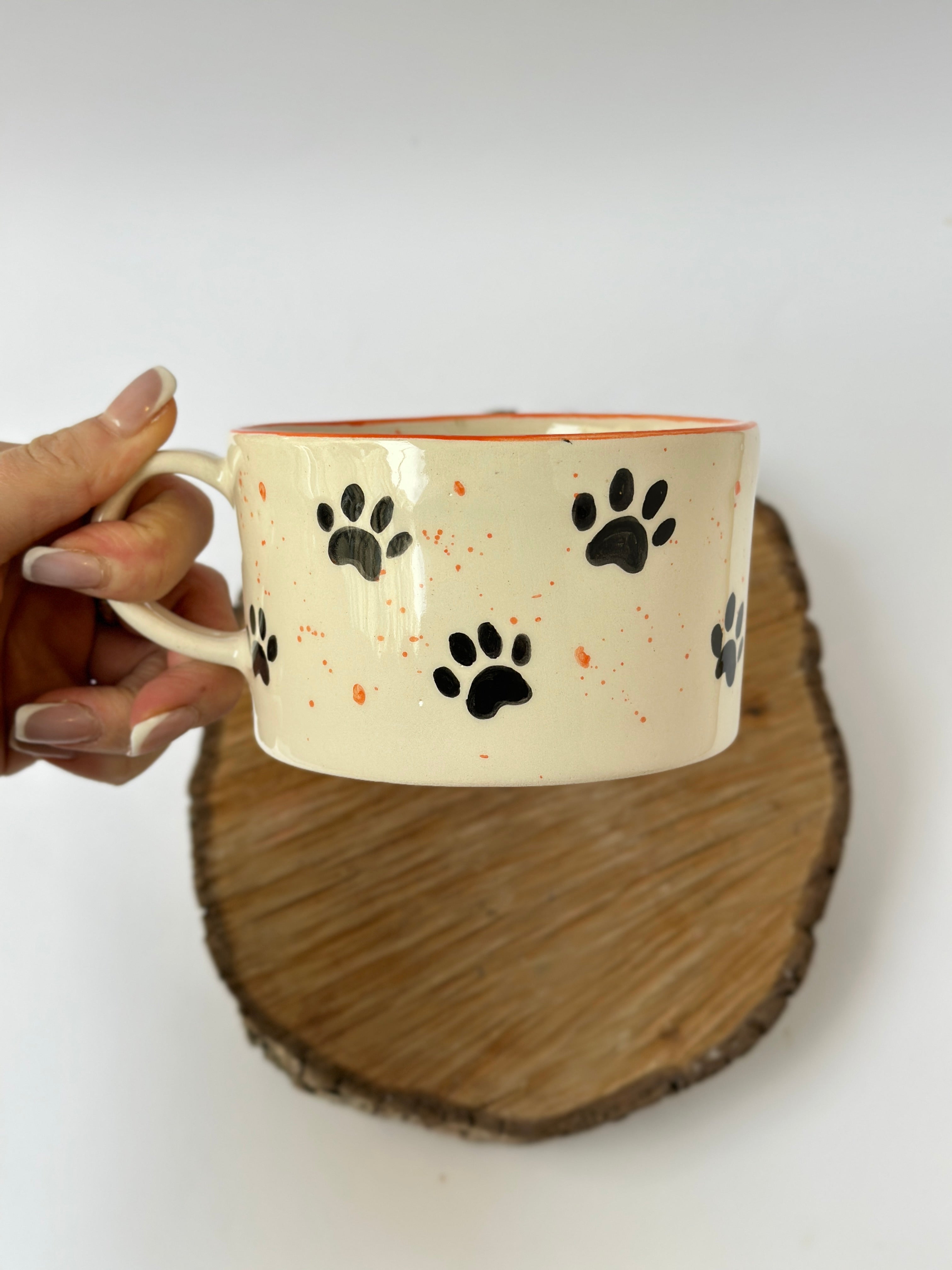 Cat handmade mug