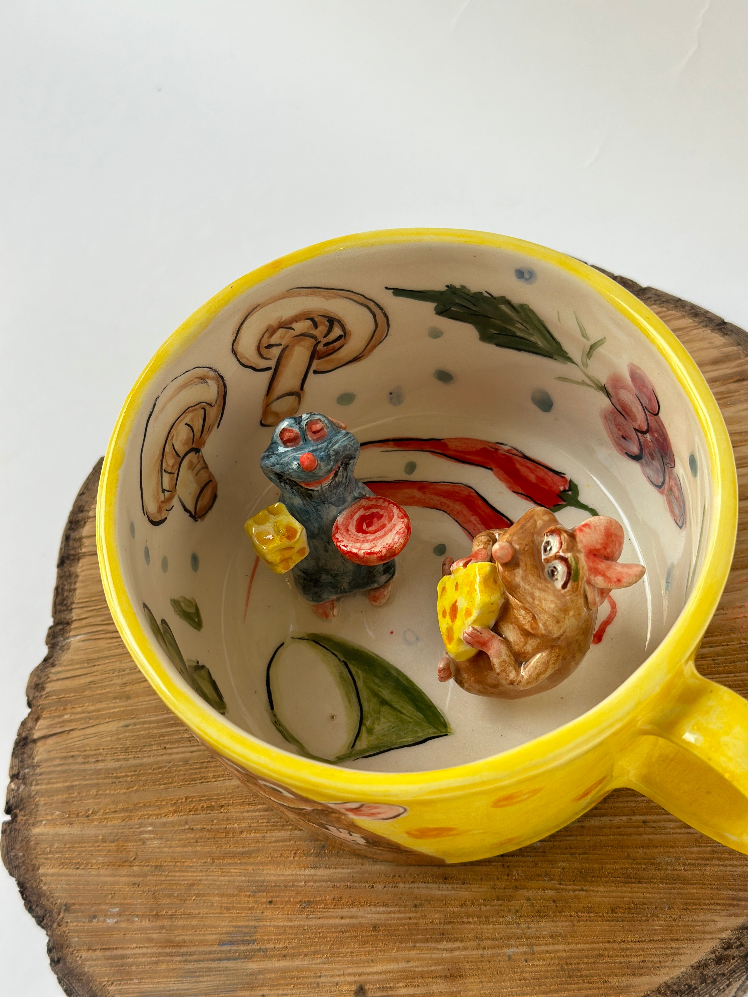 Ratatouille Emili and Remy handmade mug