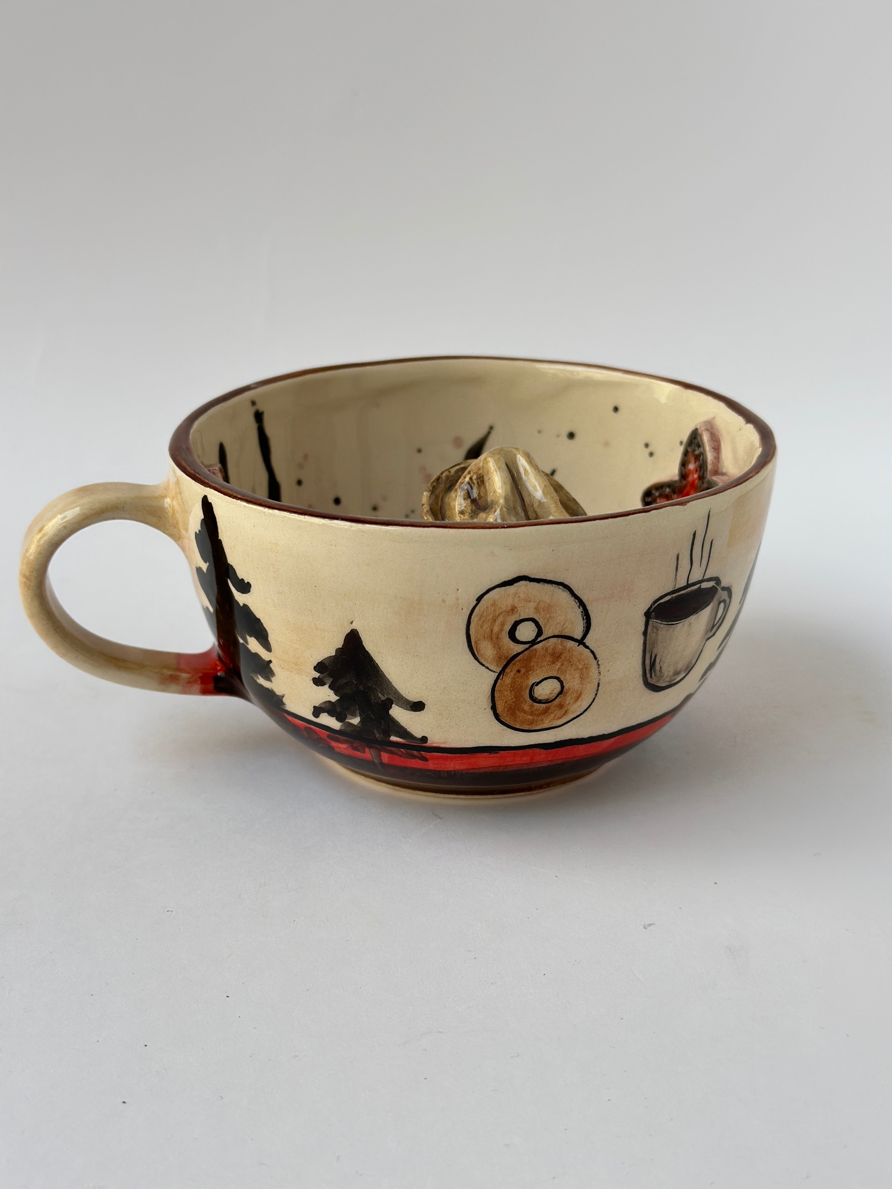 Stranger things Hopper handmade mug