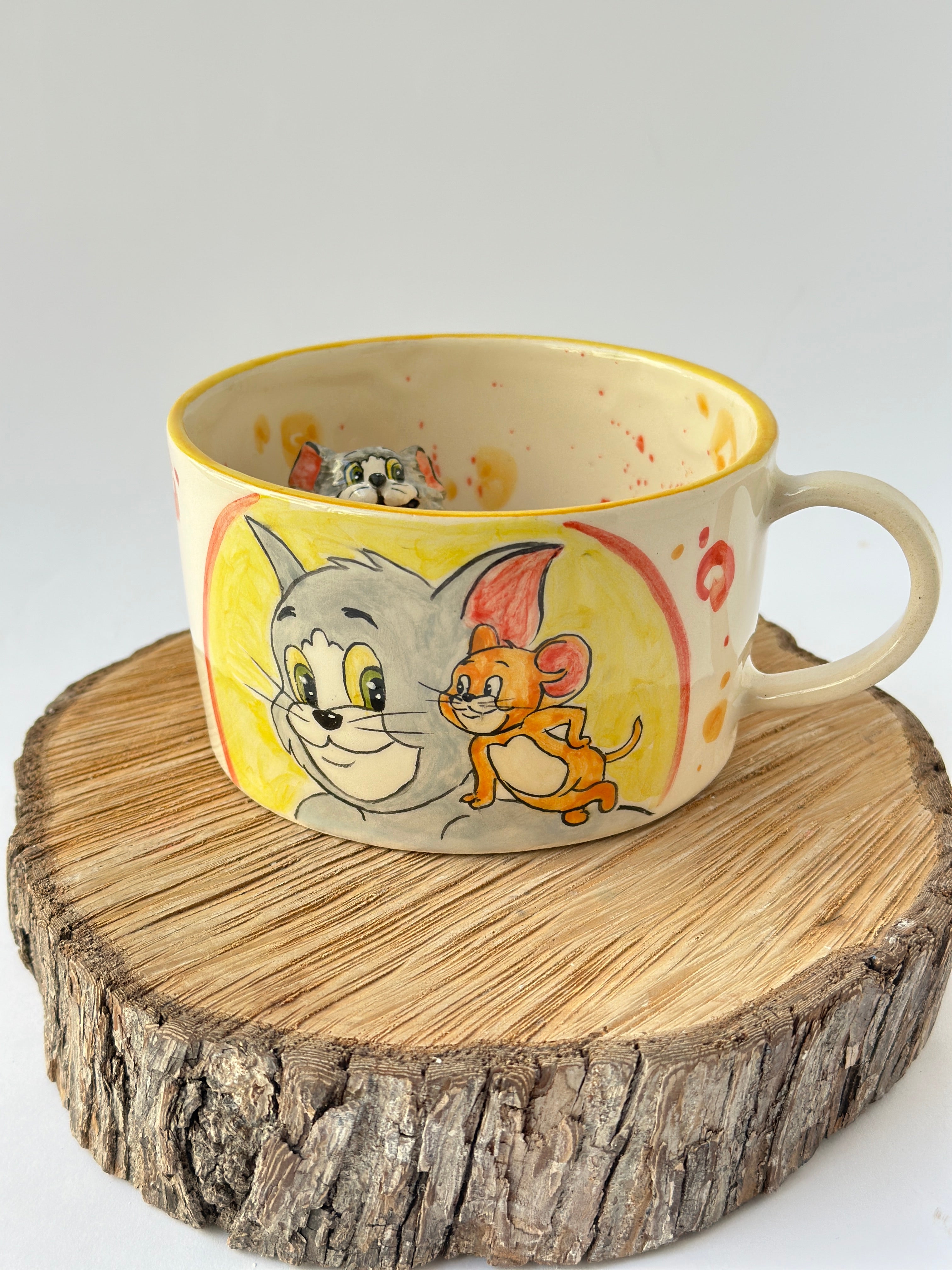 Tom and Jerry handmade mug