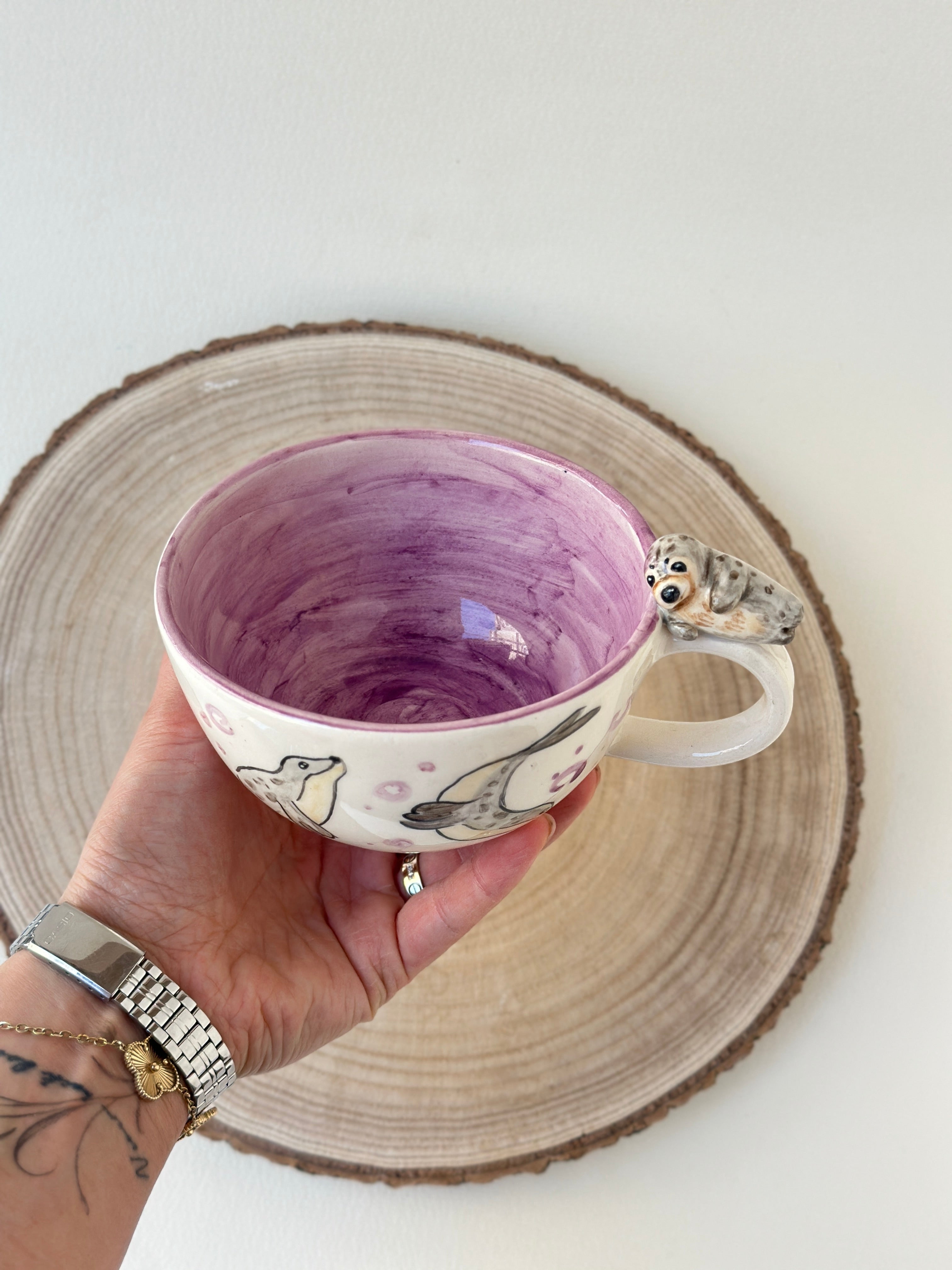 Sea otter Handmade mug