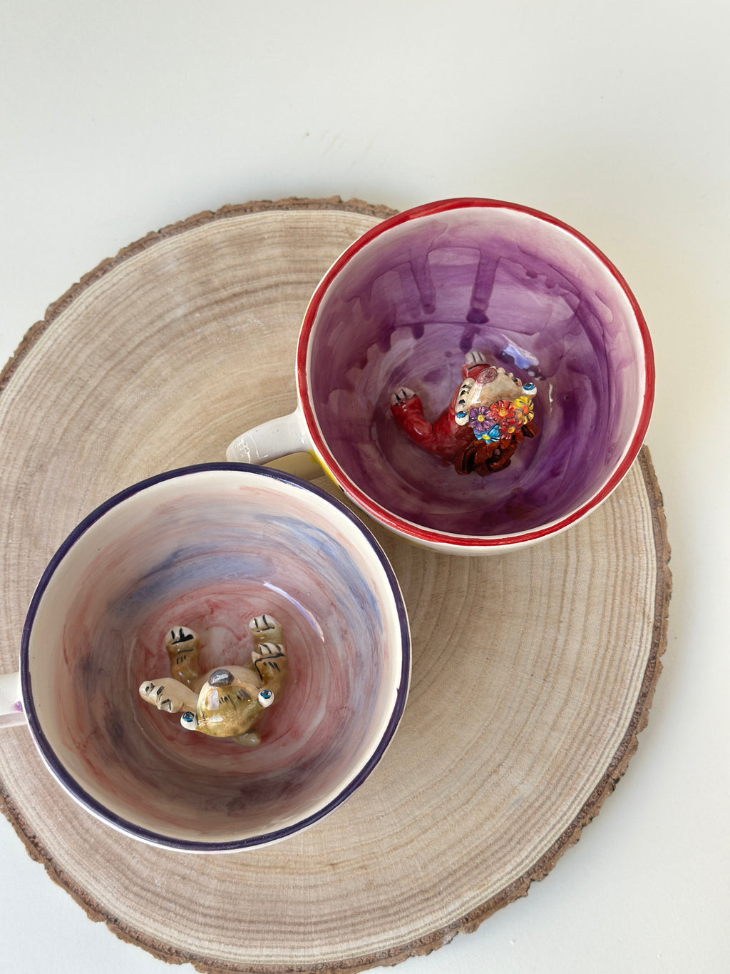 Sid and Brooke handmade mugs