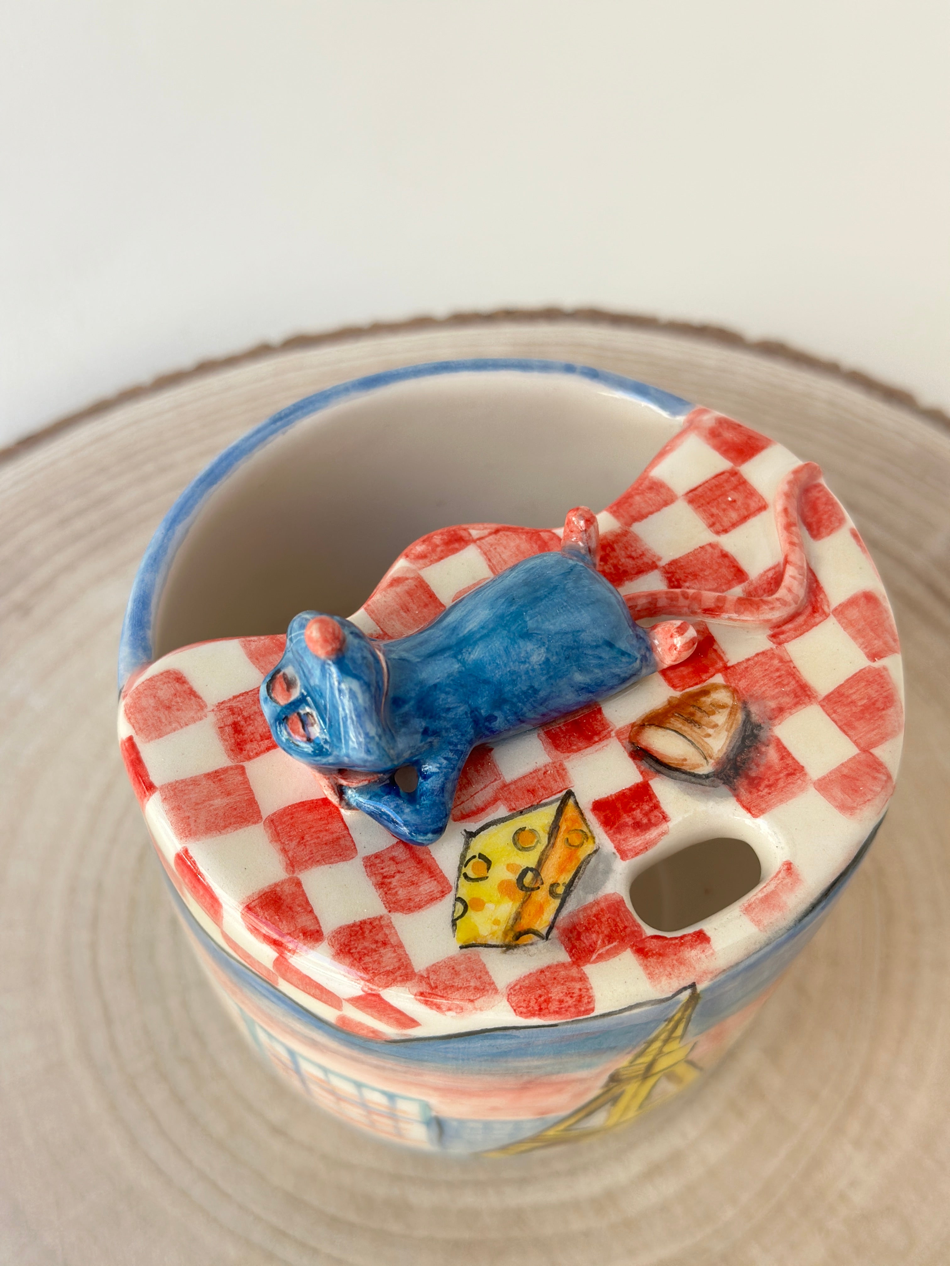 Ratatouille handmade takeaway mug