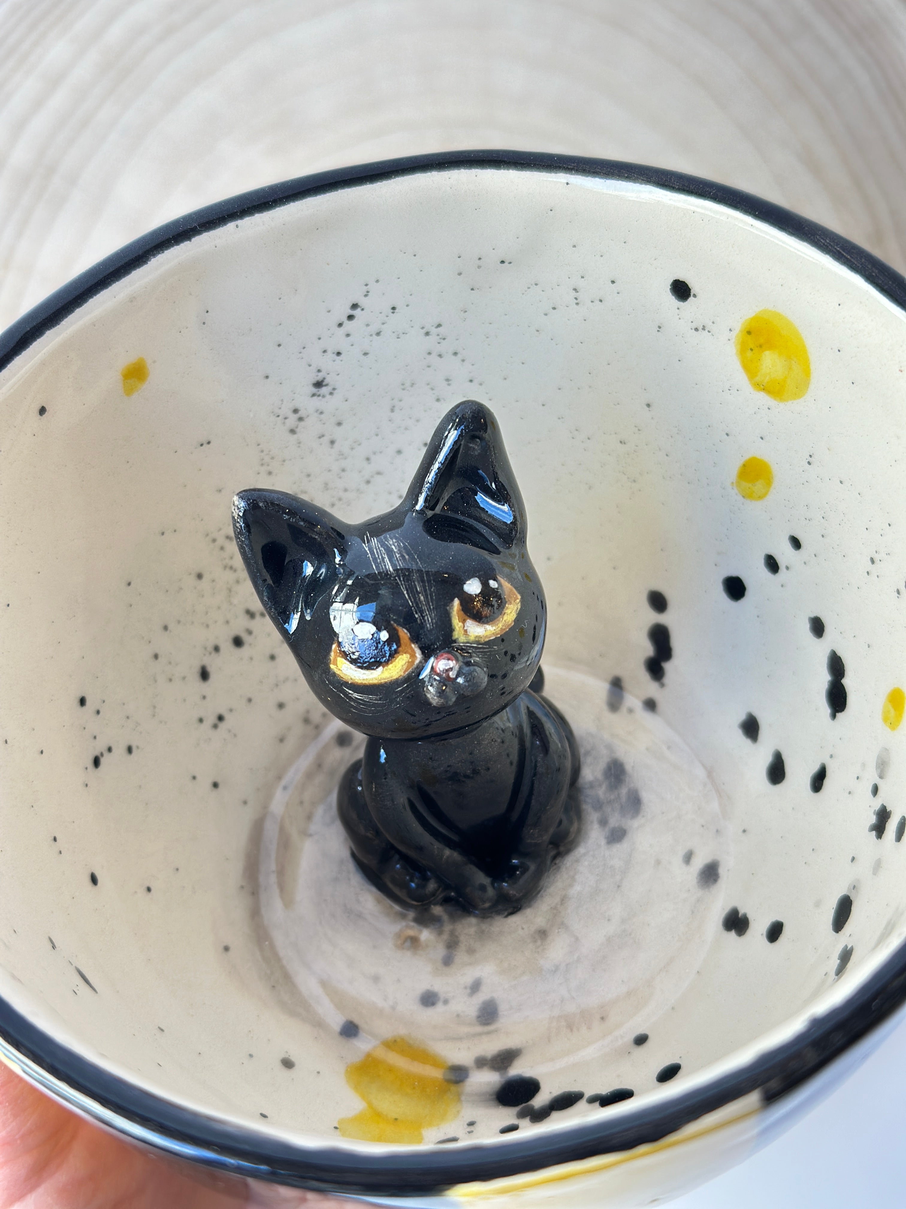 Cat handmade mug