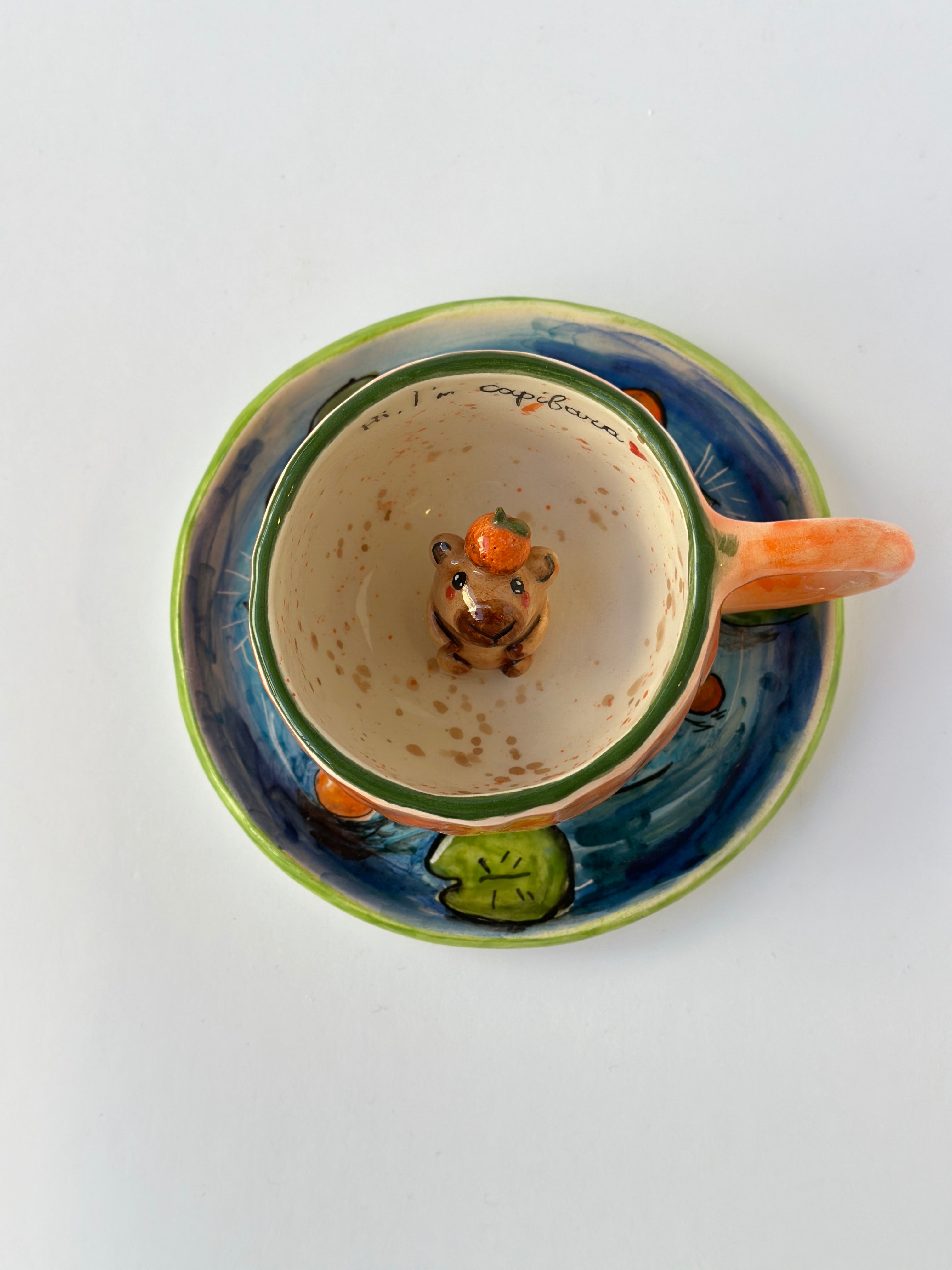 Capibara handmade mug