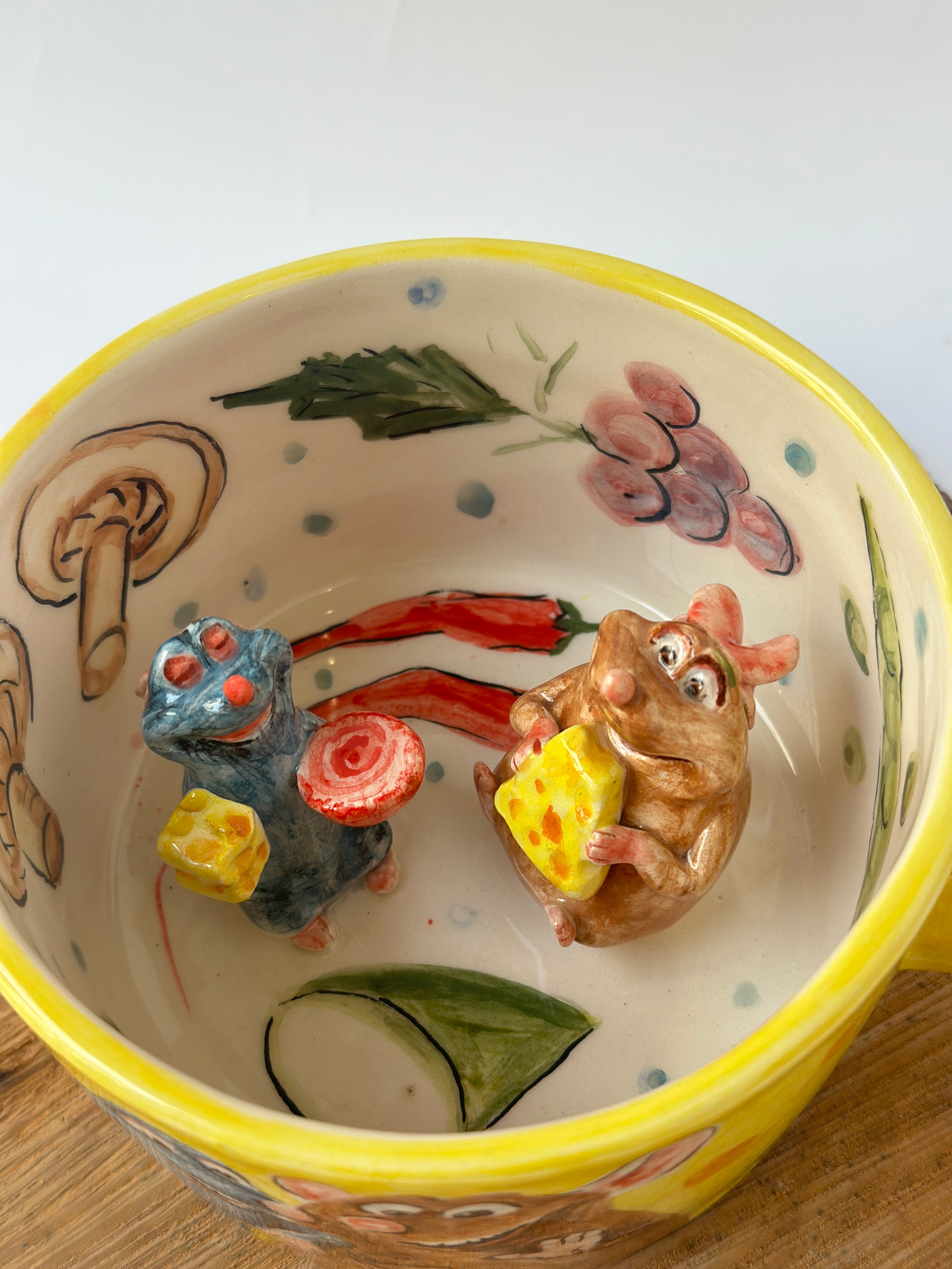 Ratatouille Emili and Remy handmade mug