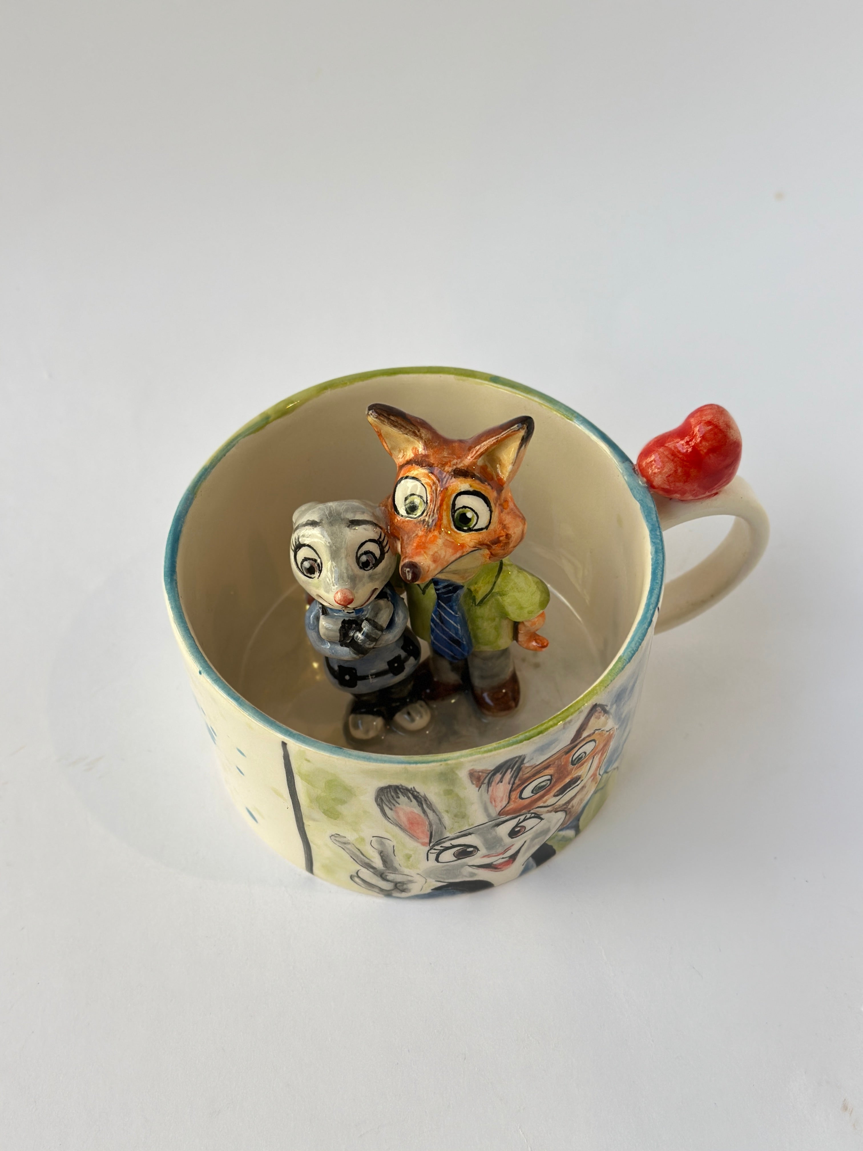 Zootopia Nick and Judy handmade mug