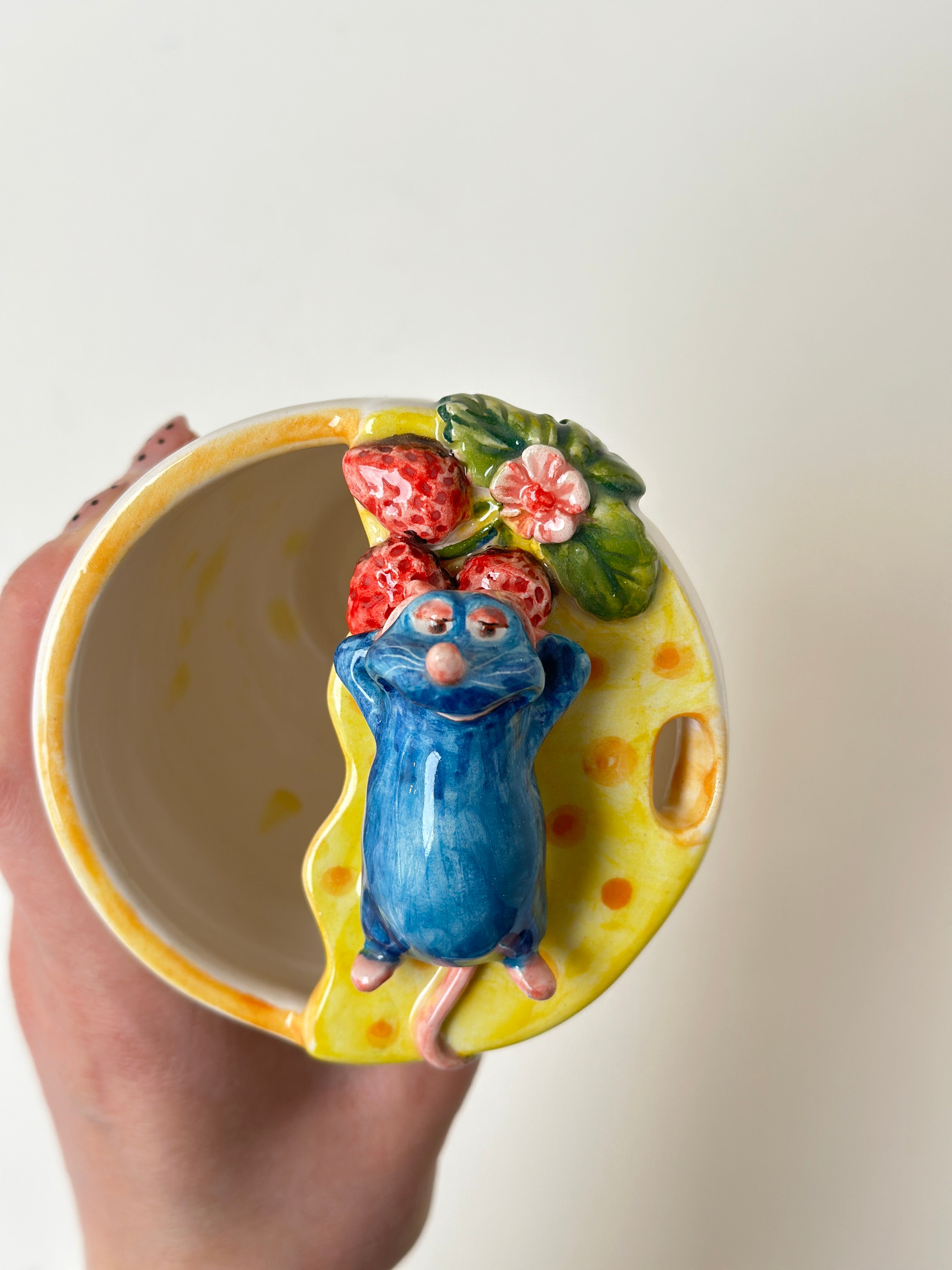 Ratatouille Remy handmade takeaway mug